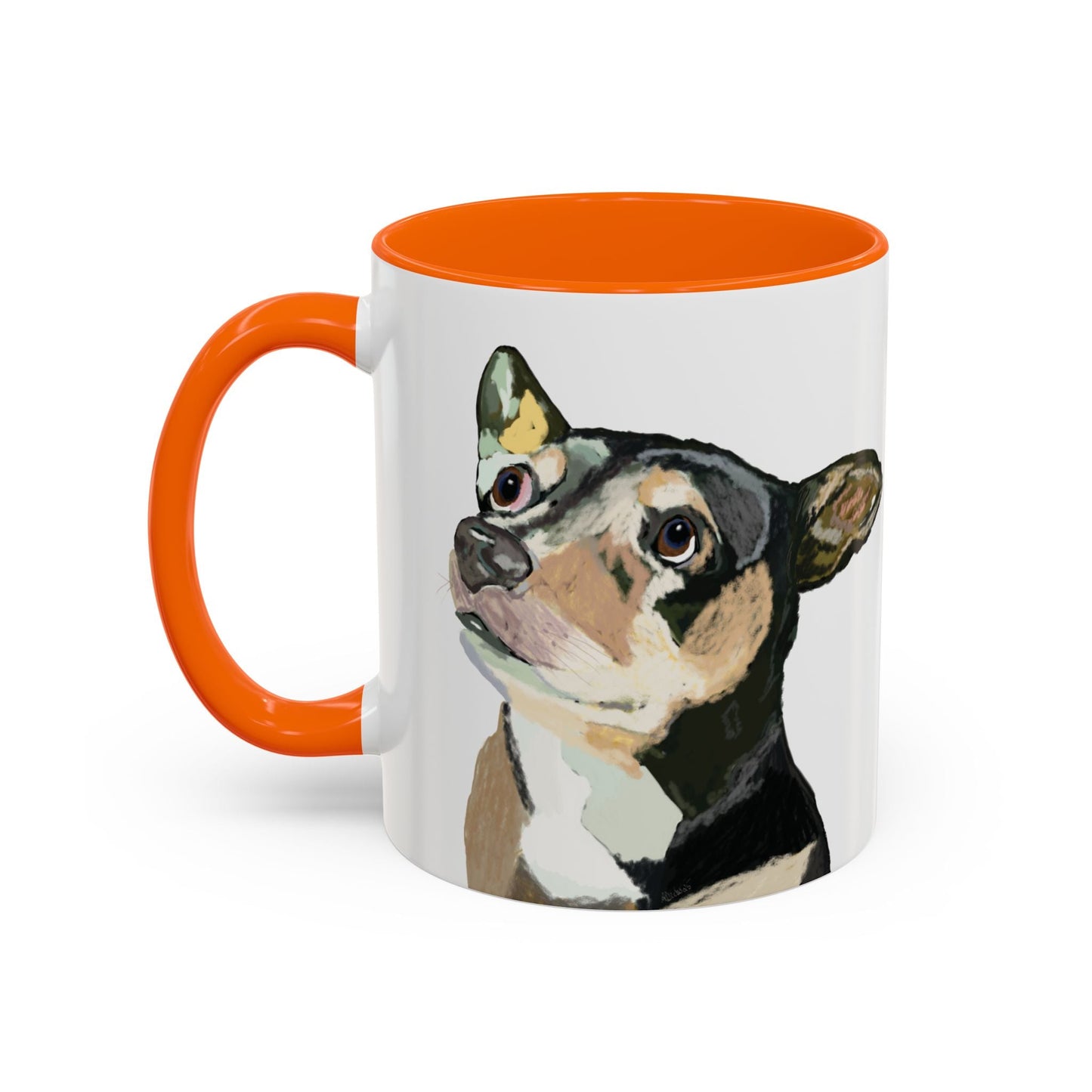 Chihuahua Two Tone Ceramic Mugs - 11 oz & 15 oz - Blue Cava