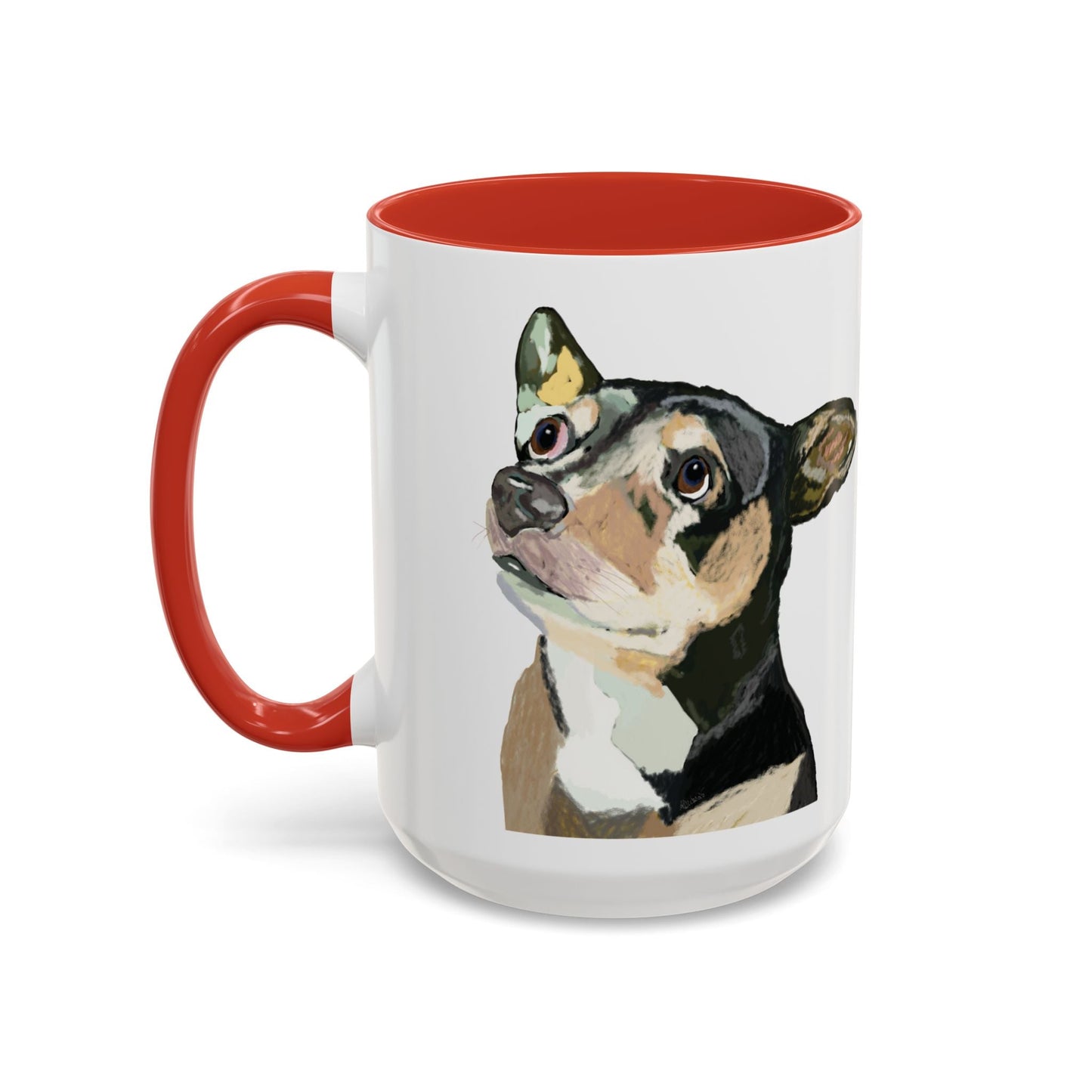 Chihuahua Two Tone Ceramic Mugs - 11 oz & 15 oz - Blue Cava