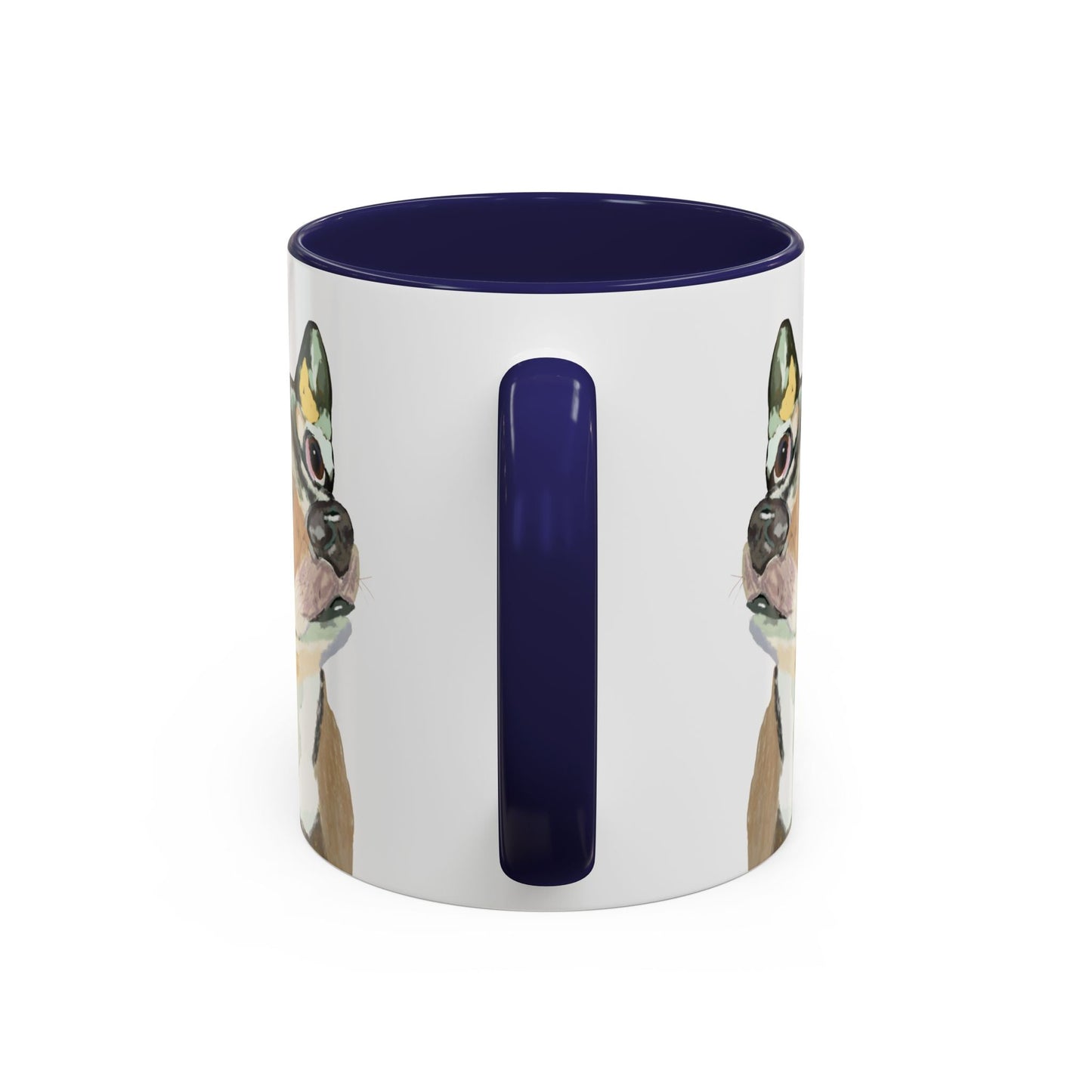 Chihuahua Two Tone Ceramic Mugs - 11 oz & 15 oz - Blue Cava