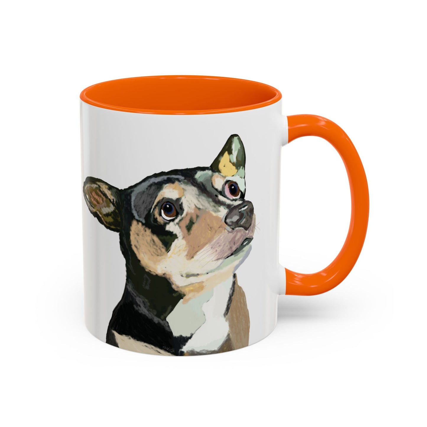 Chihuahua Two Tone Ceramic Mugs - 11 oz & 15 oz - Blue Cava