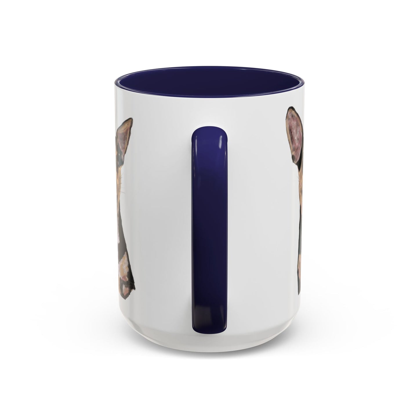 Chihuahua Two Tone Ceramic Mugs - Blue Cava