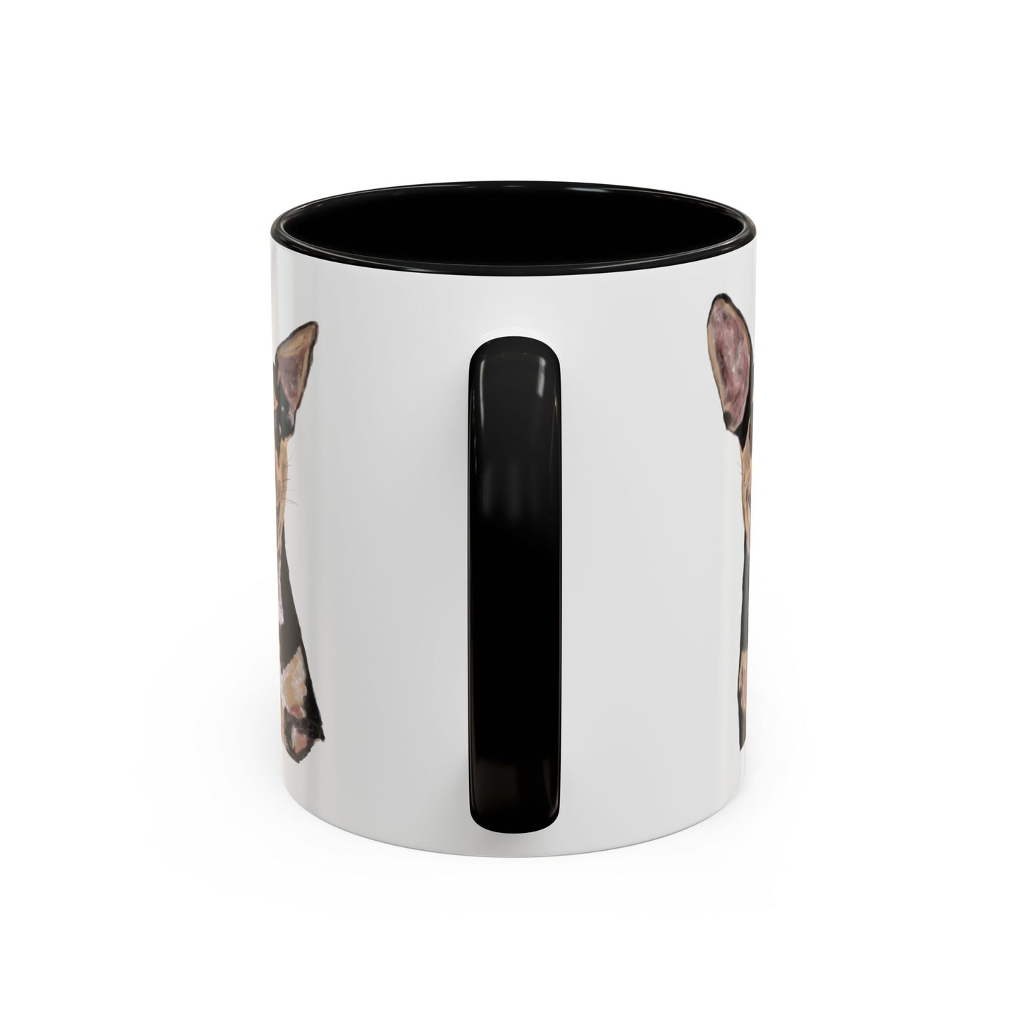 Chihuahua Two Tone Ceramic Mugs - Blue Cava