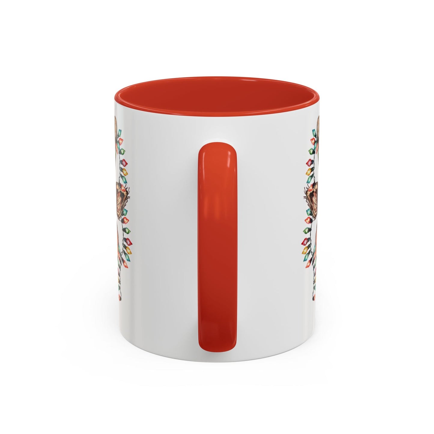 Christmas Reindeer Two Tone Ceramic Mug 11oz & 15oz - Blue Cava