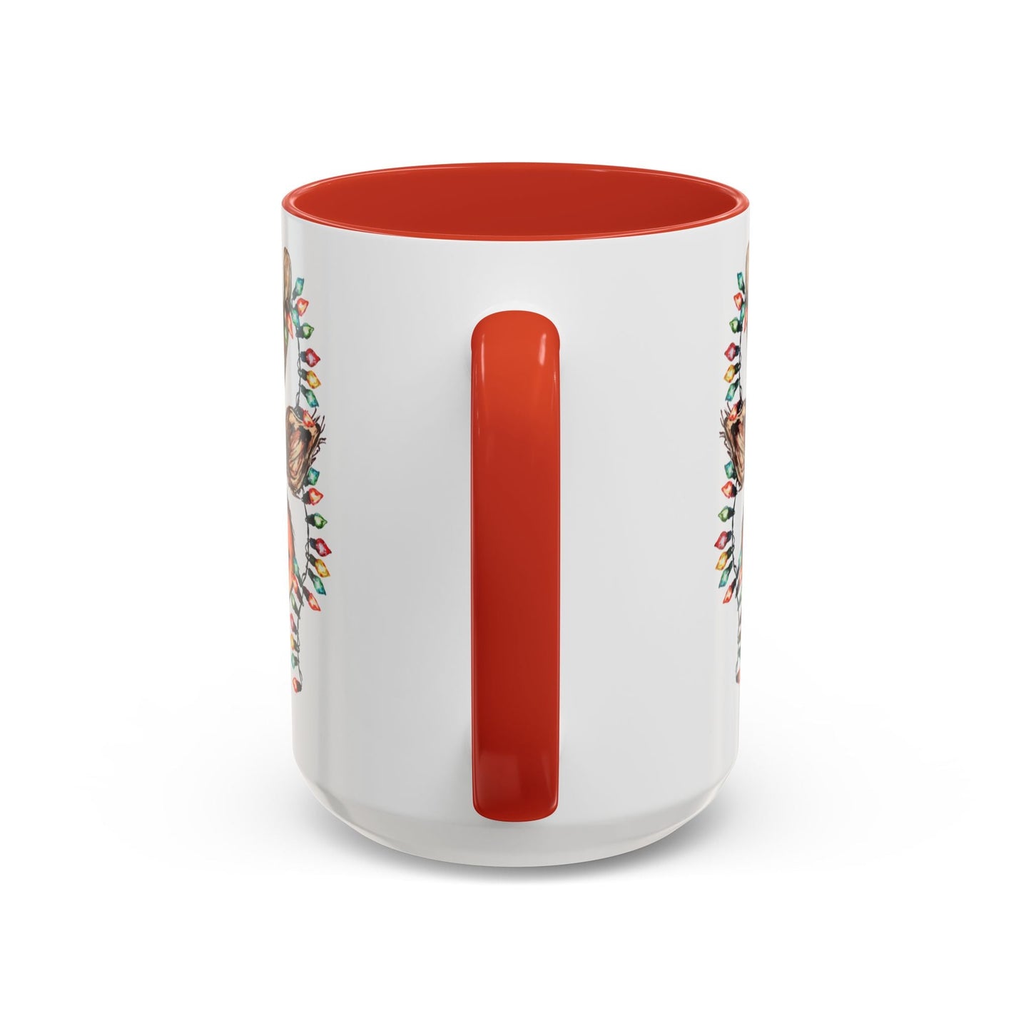 Christmas Reindeer Two Tone Ceramic Mug 11oz & 15oz - Blue Cava