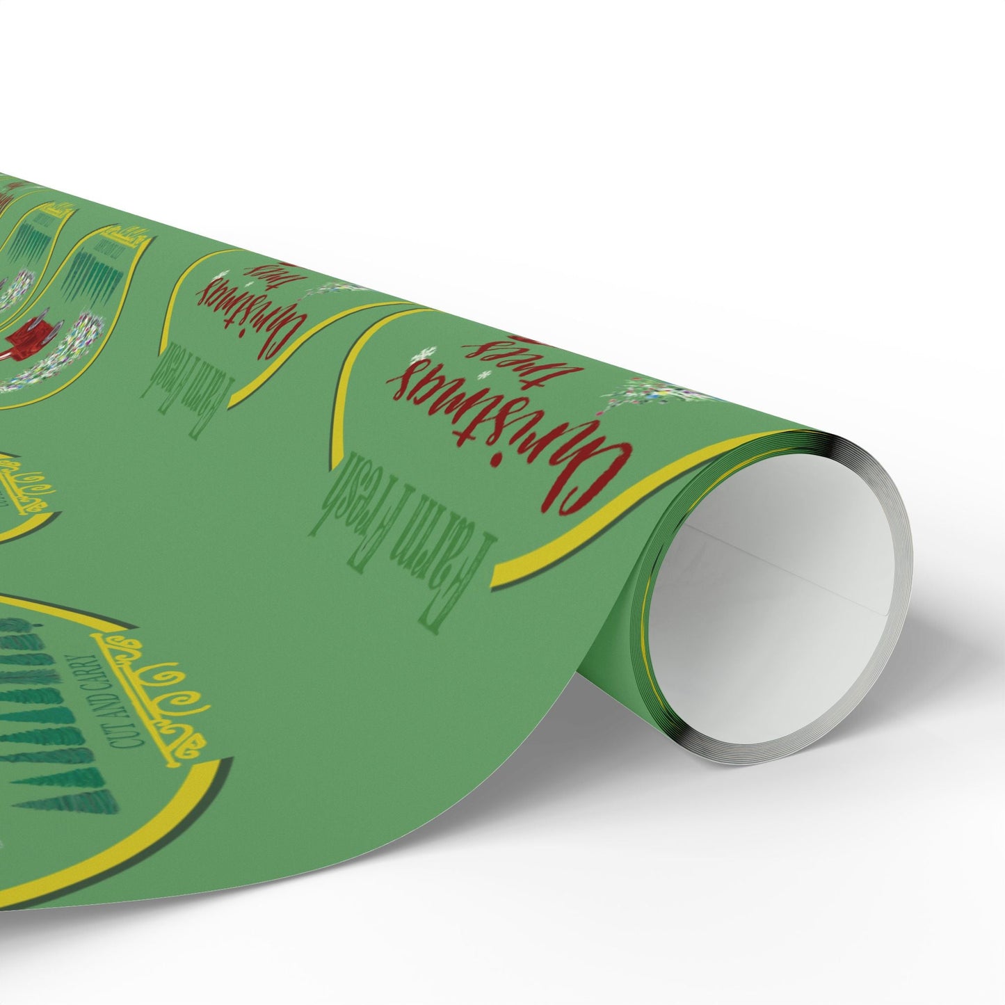 Christmas Tree Farm Wrapping Papers - Blue Cava