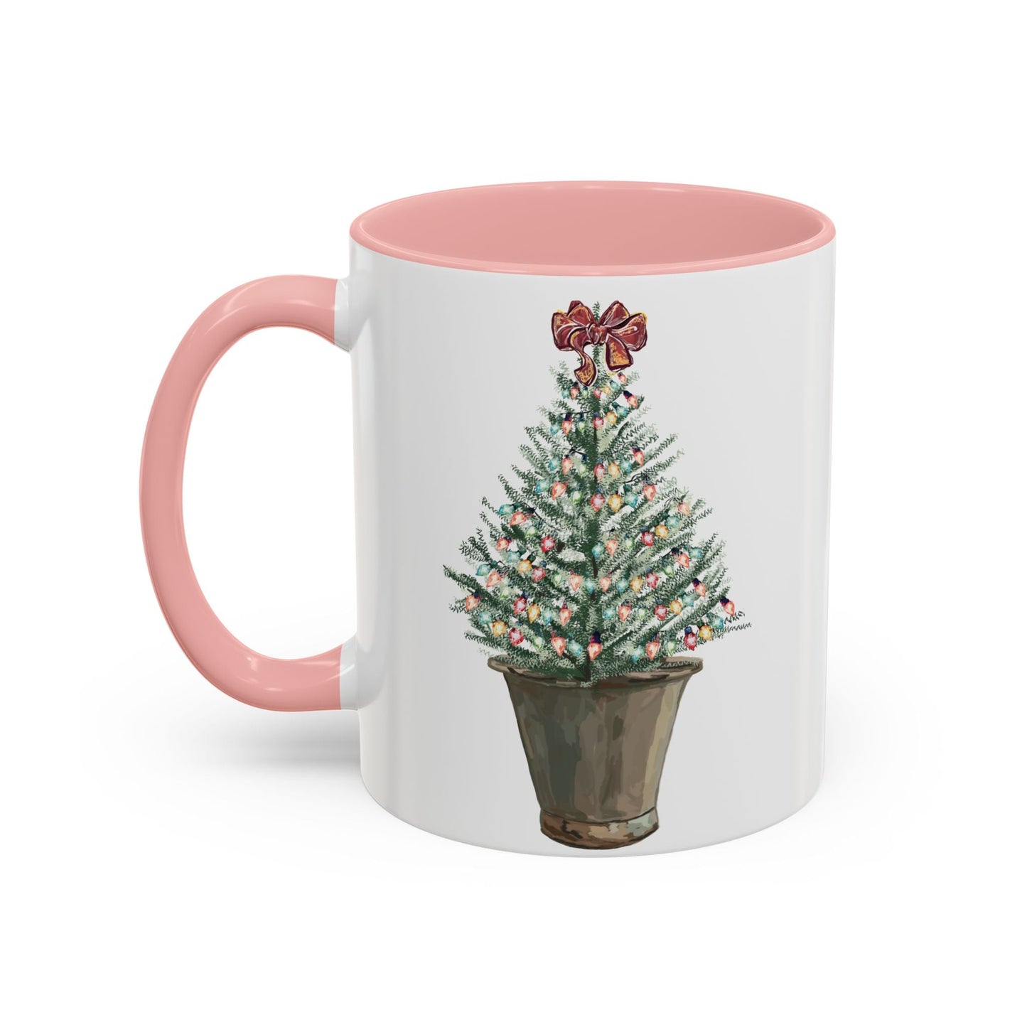 Christmas Tree Two Tone Mug - 11 oz & 15 oz - Blue Cava
