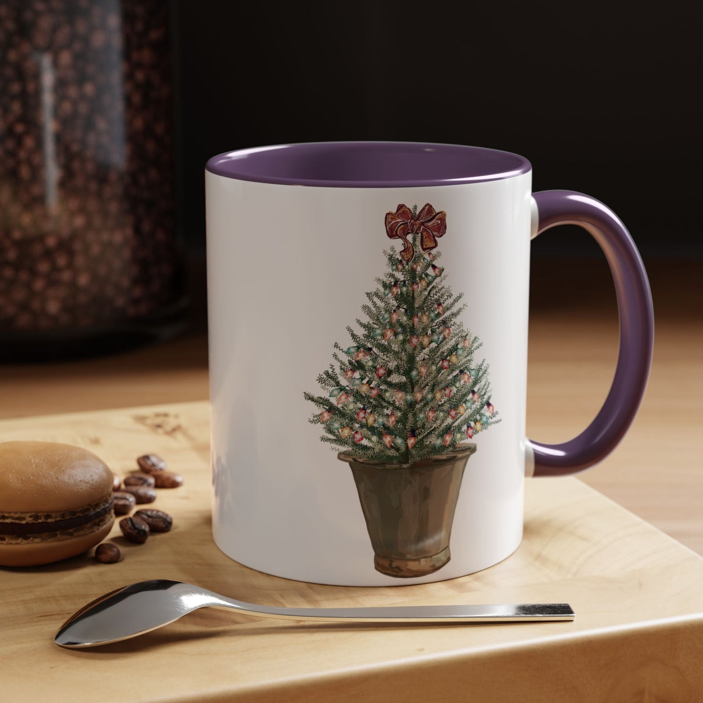 Christmas Tree Two Tone Mug - 11 oz & 15 oz - Blue Cava