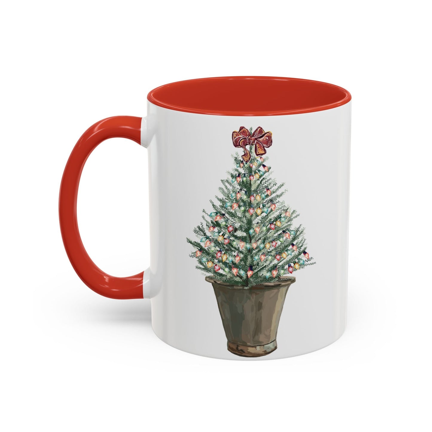 Christmas Tree Two Tone Mug - 11 oz & 15 oz - Blue Cava
