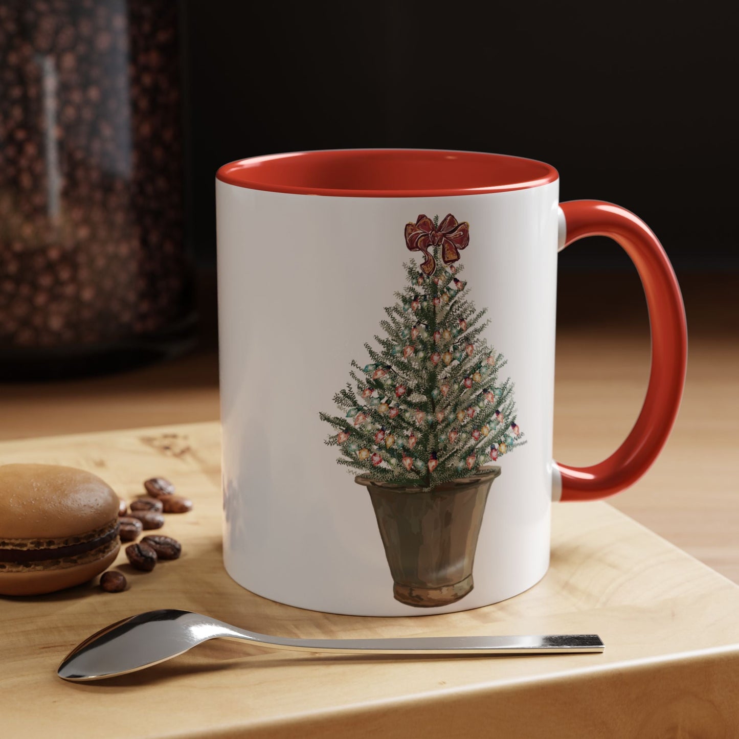 Christmas Tree Two Tone Mug - 11 oz & 15 oz - Blue Cava