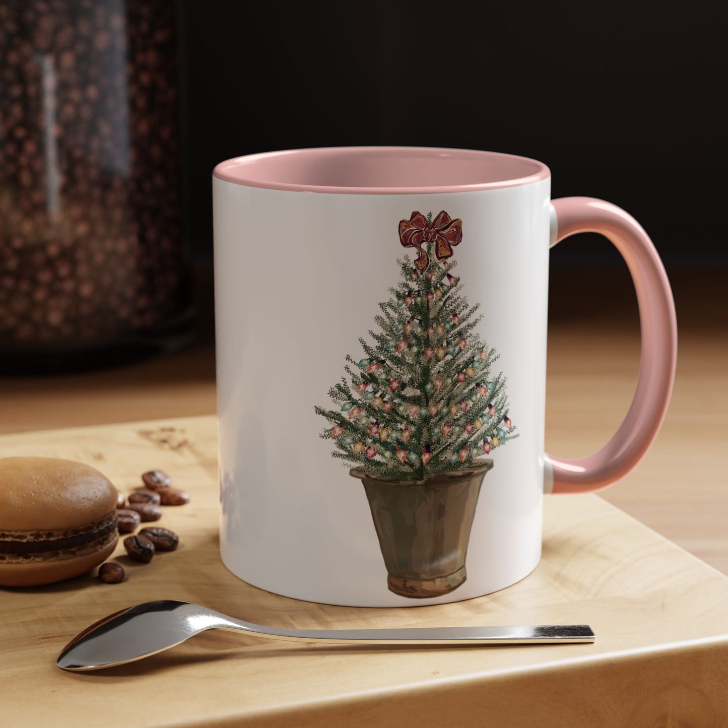 Christmas Tree Two Tone Mug - 11 oz & 15 oz - Blue Cava