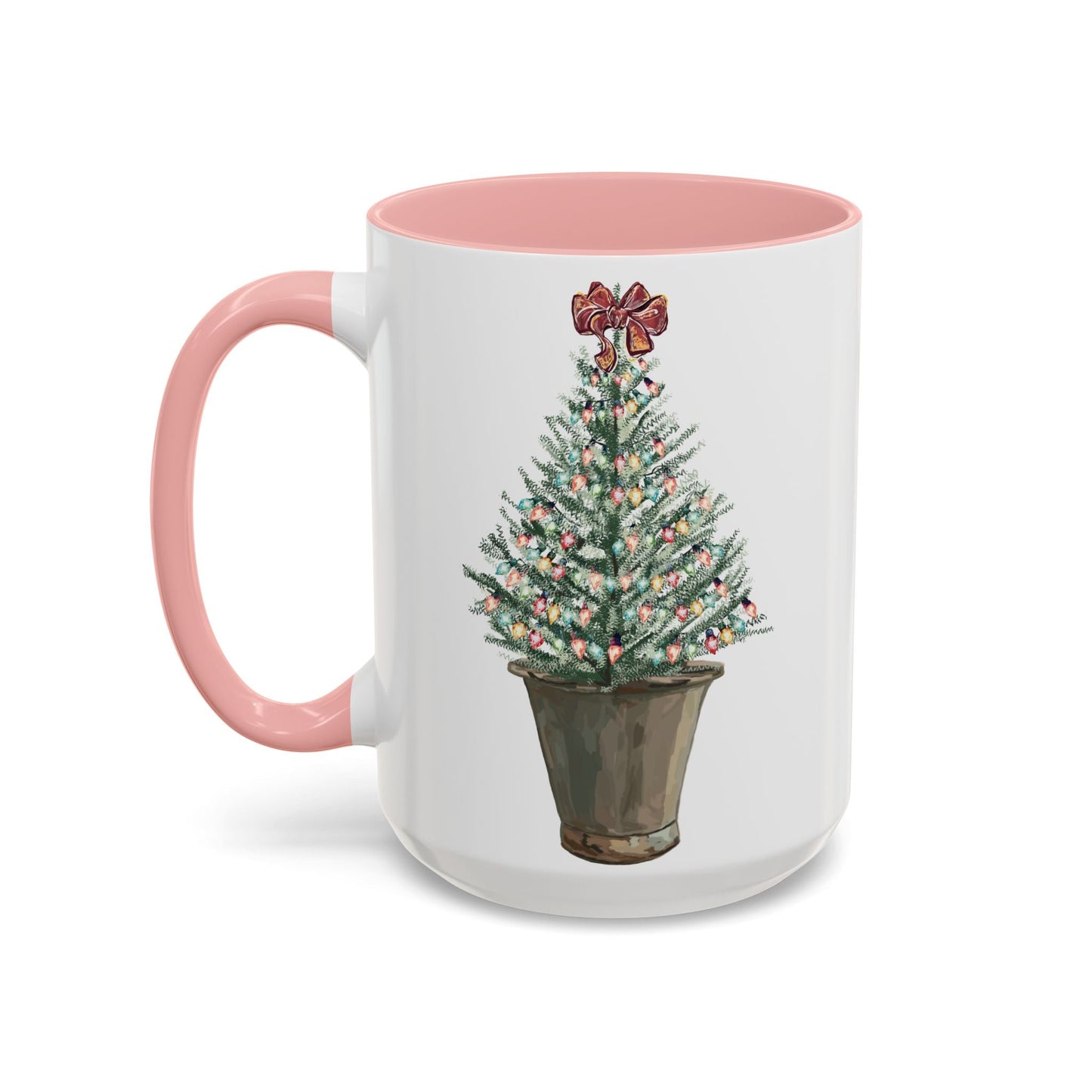Christmas Tree Two Tone Mug - 11 oz & 15 oz - Blue Cava