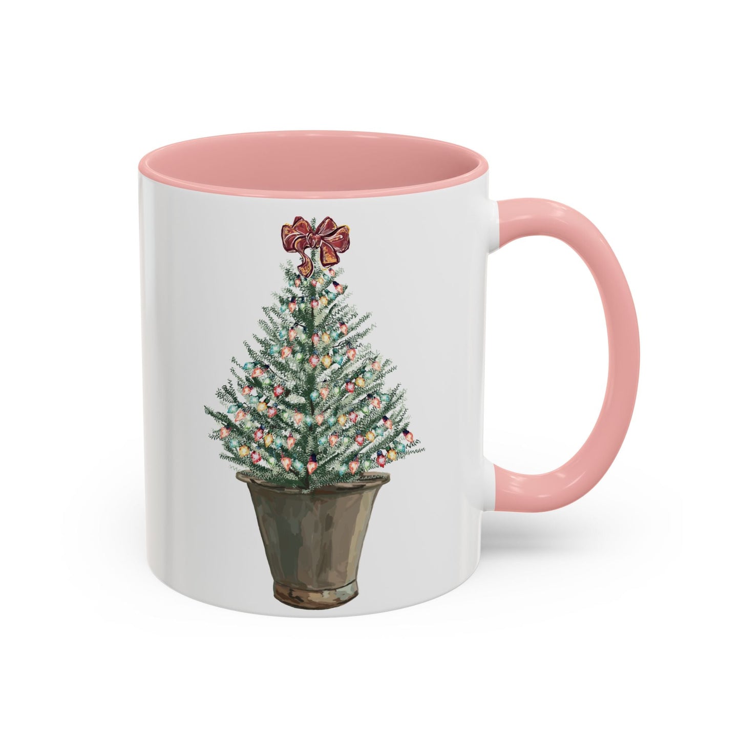 Christmas Tree Two Tone Mug - 11 oz & 15 oz - Blue Cava