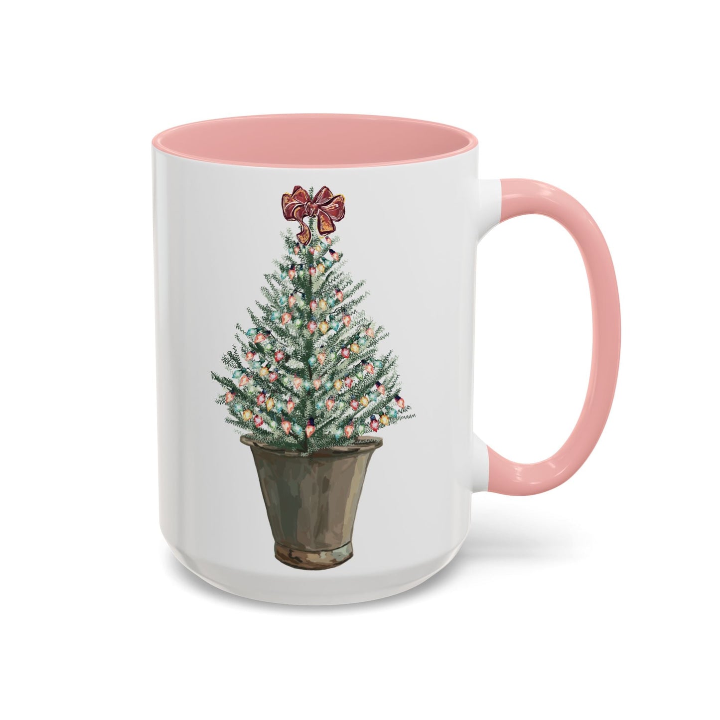 Christmas Tree Two Tone Mug - 11 oz & 15 oz - Blue Cava