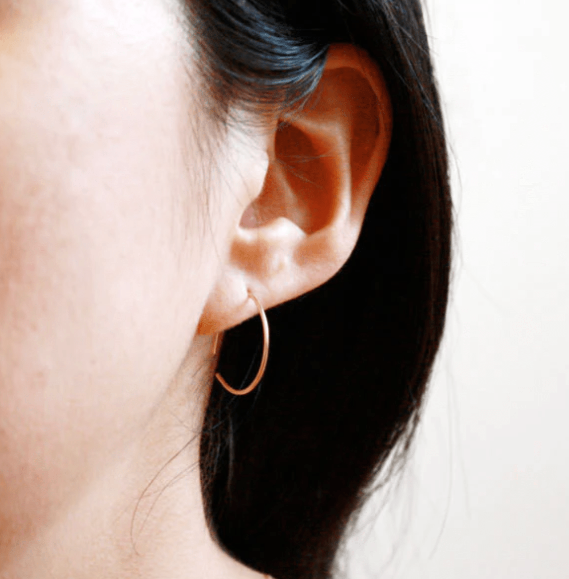 Circle Hoop Earrings - Hooks and Luxe - Blue Cava