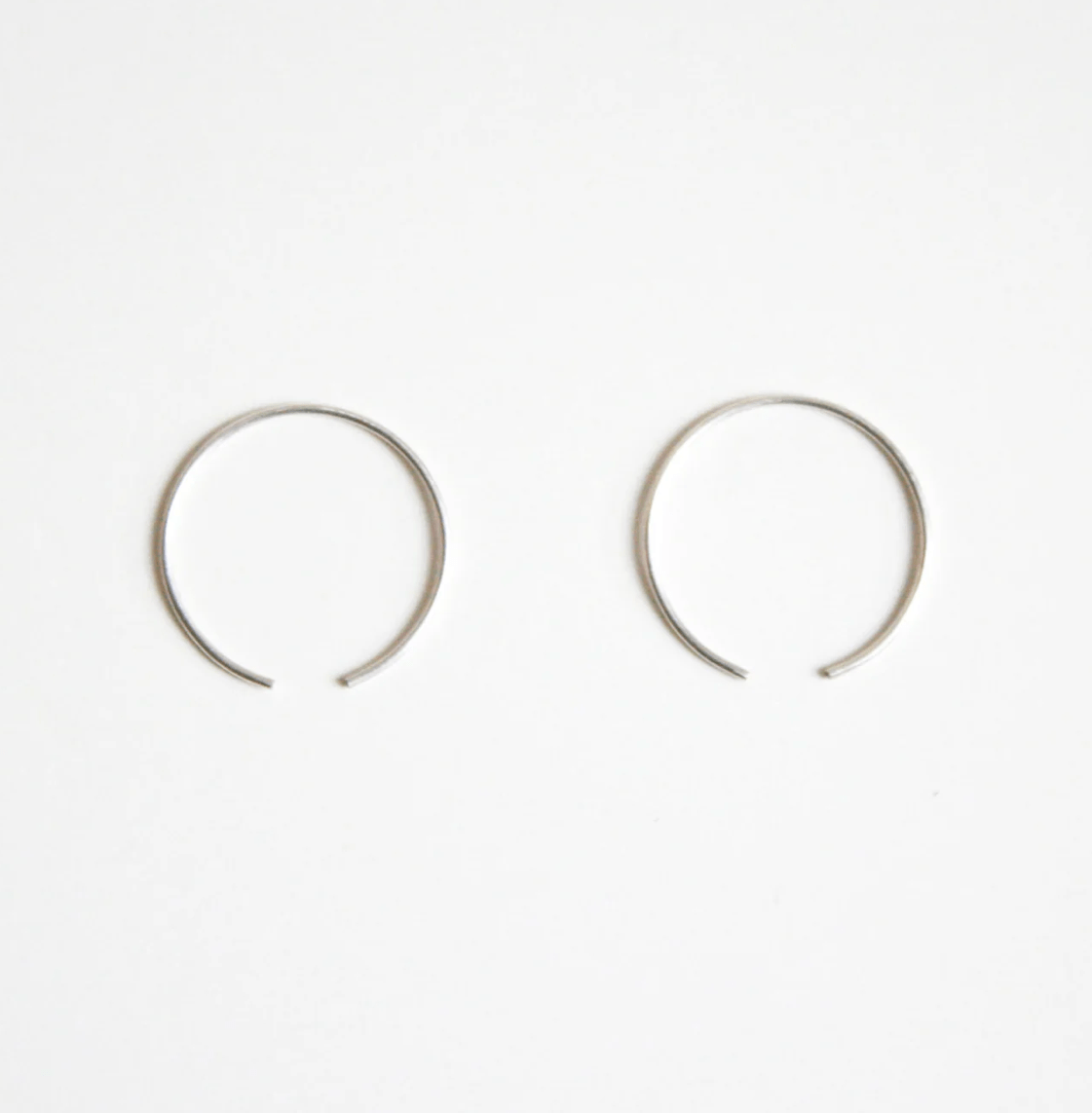 Circle Hoop Earrings - Hooks and Luxe - Blue Cava