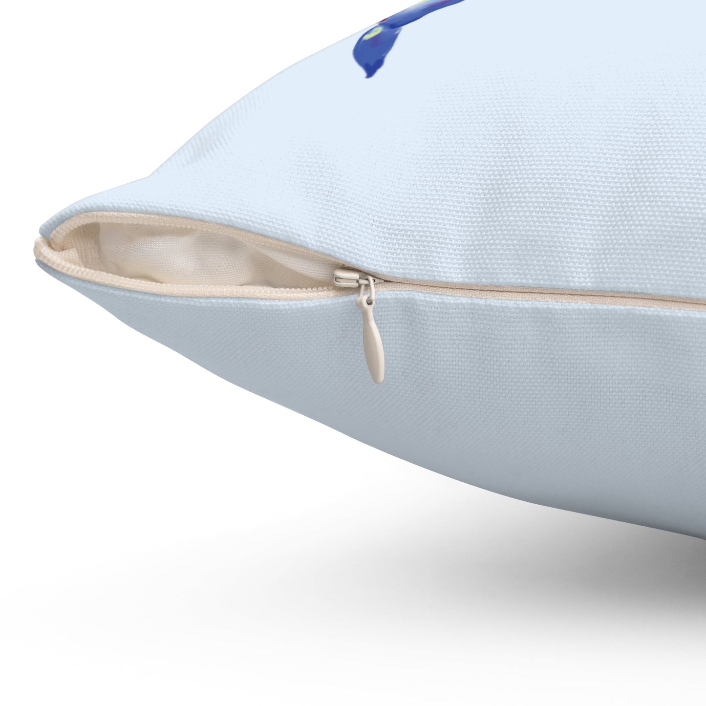 Coastal Blue Crab Polyester Spun Throw Pillow - Blue Cava