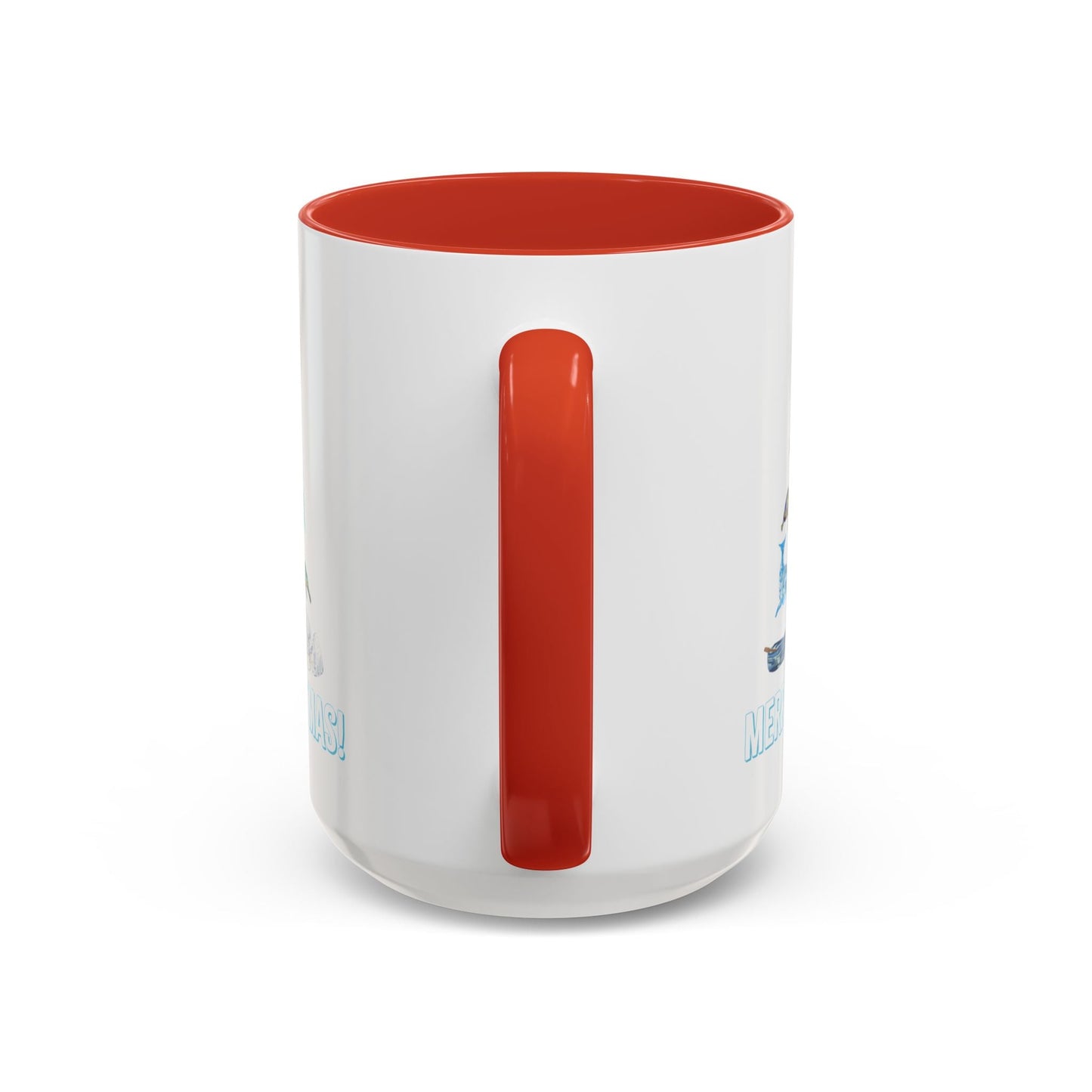 Coastal Christmas Tree Two Tone Coffee Mug (11, 15oz) - Blue Cava
