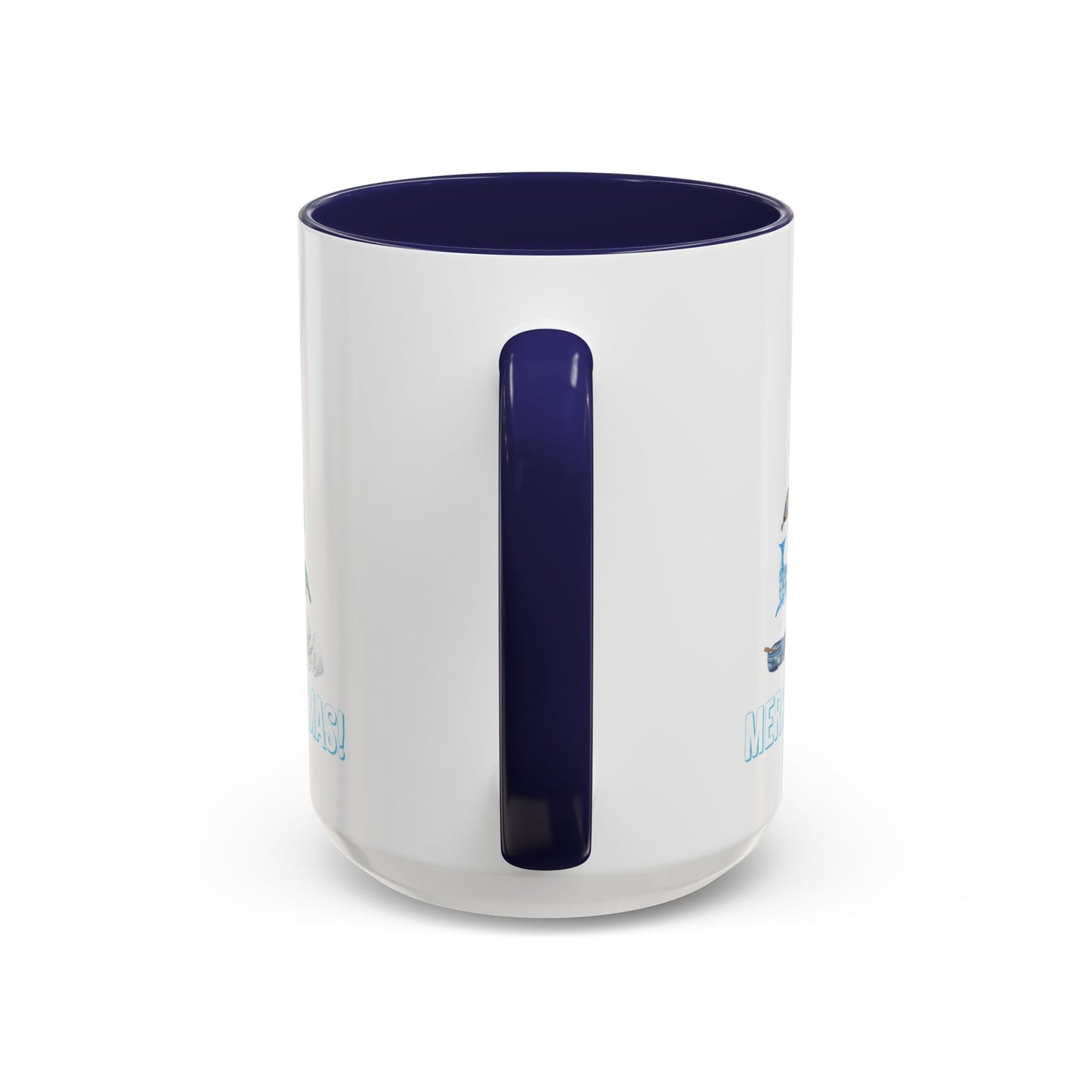 Coastal Christmas Tree Two Tone Coffee Mug (11, 15oz) - Blue Cava