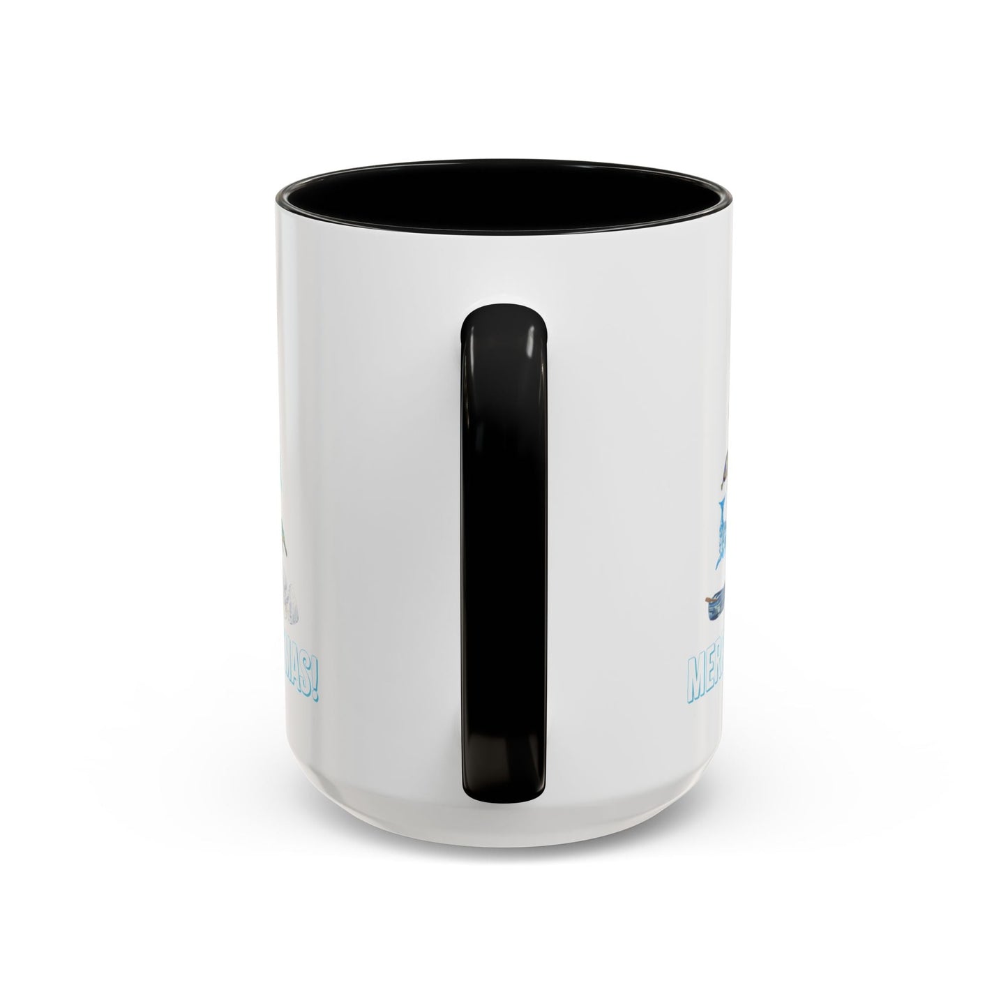 Coastal Christmas Tree Two Tone Coffee Mug (11, 15oz) - Blue Cava
