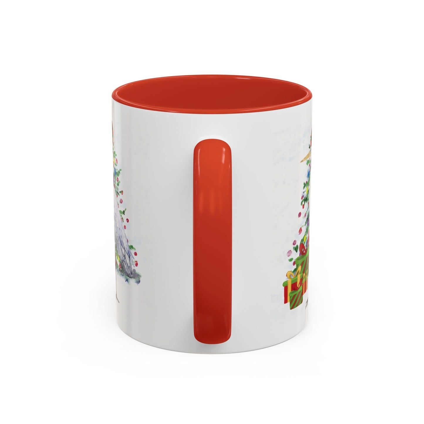 Coastal Egret Christmas Coffee Mug (11oz & 15oz) - Blue Cava