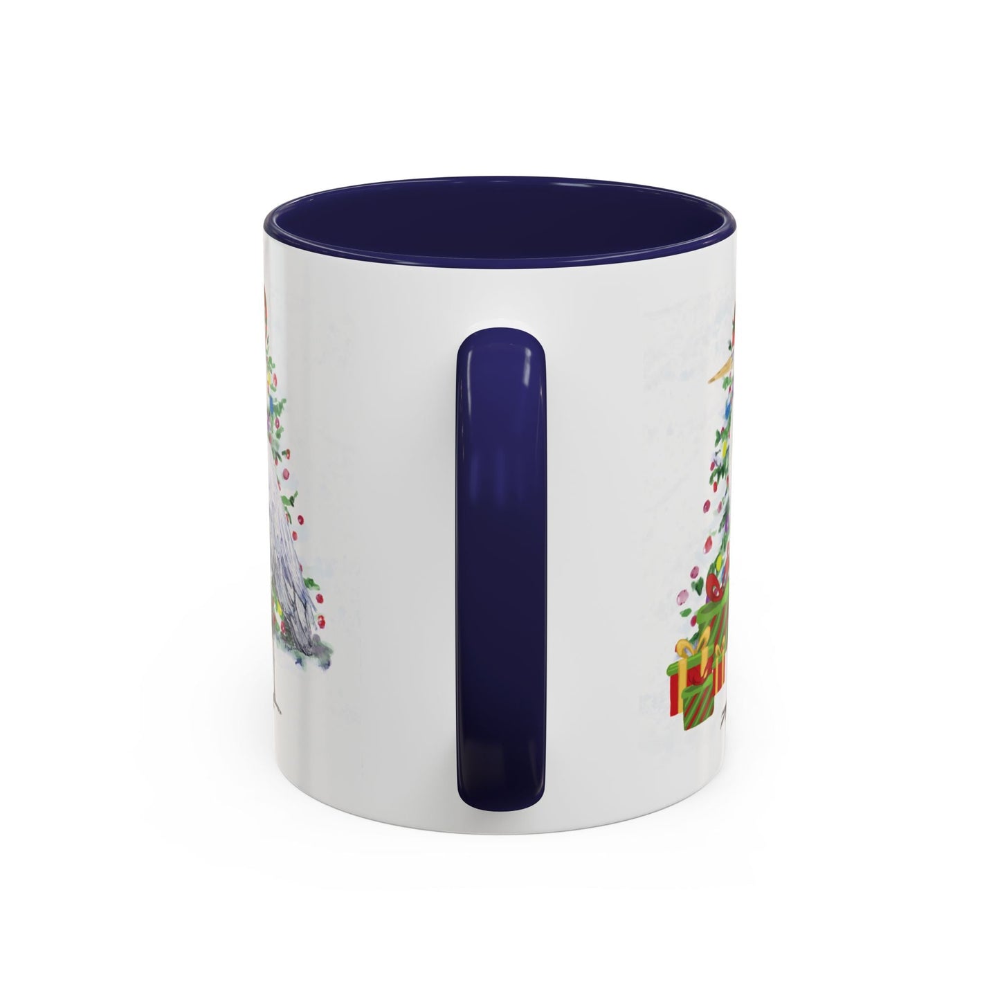 Coastal Egret Christmas Coffee Mug (11oz & 15oz) - Blue Cava