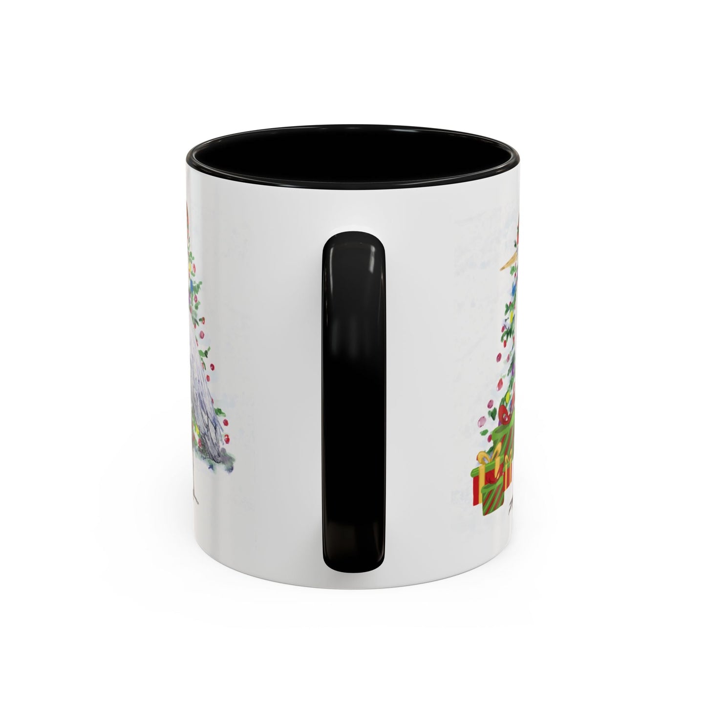 Coastal Egret Christmas Coffee Mug (11oz & 15oz) - Blue Cava