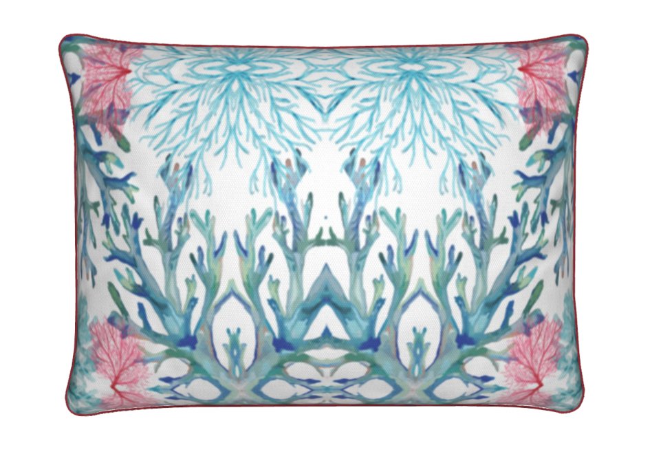 Coastal Premium Pillow - Blue Cava
