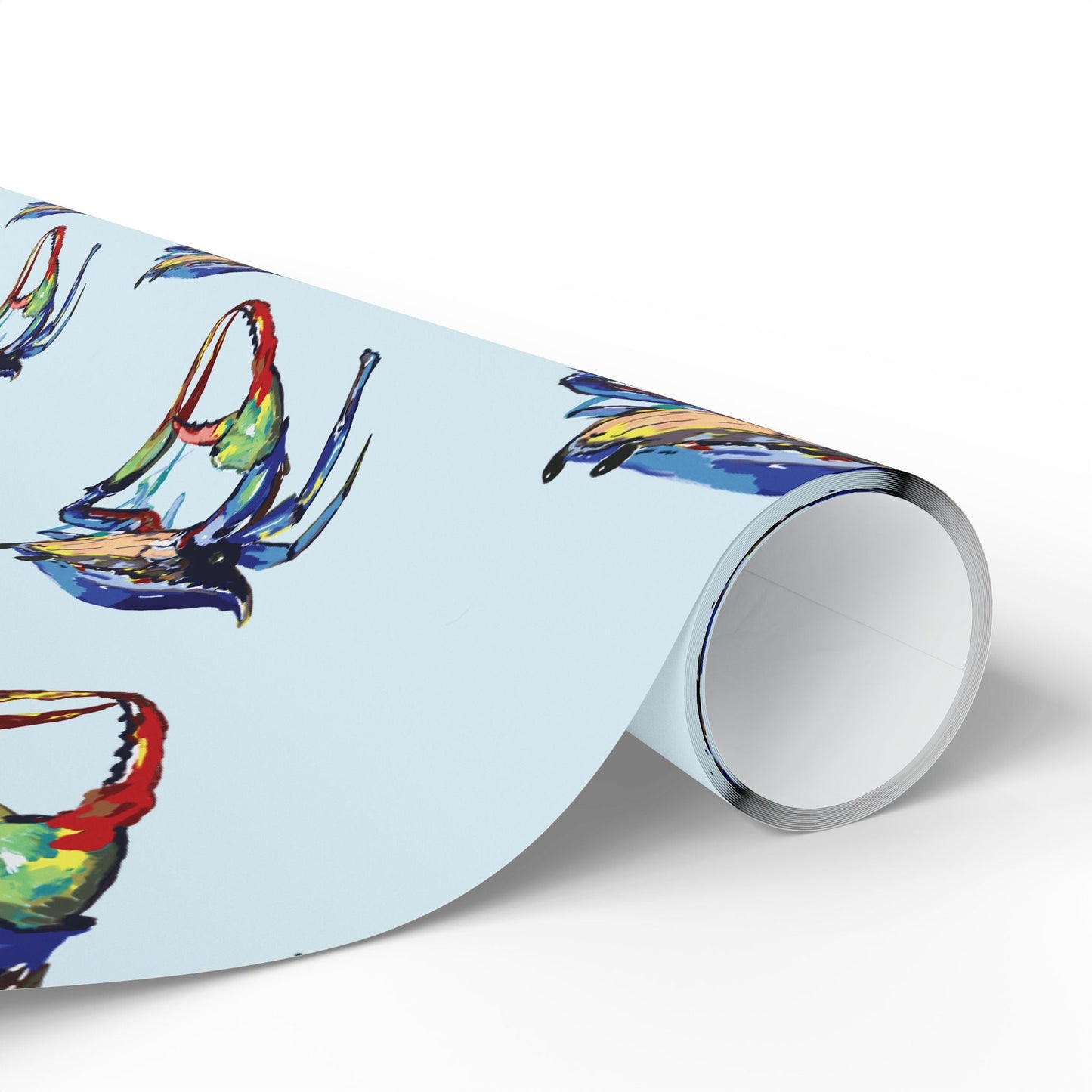 Colorful Crab Wrapping Paper - Eco Friendly Gift Wrap - Blue Cava