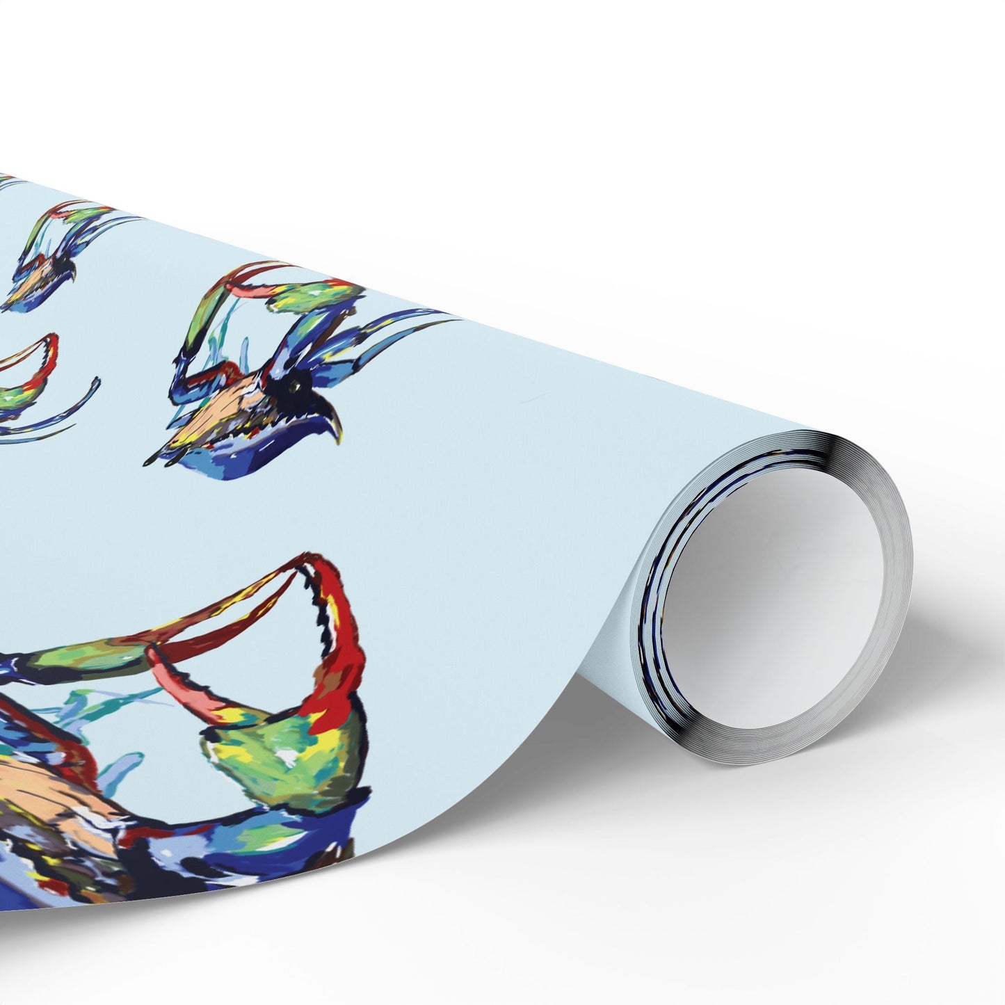 Colorful Crab Wrapping Paper - Eco Friendly Gift Wrap - Blue Cava