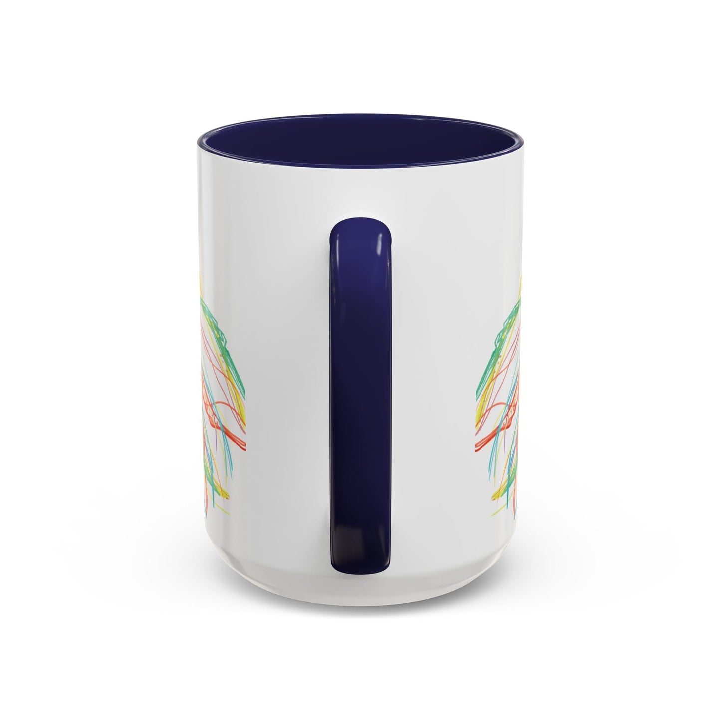 Colorful Jellyfish Accent Coffee Mug - Perfect for Ocean Lovers - Blue Cava