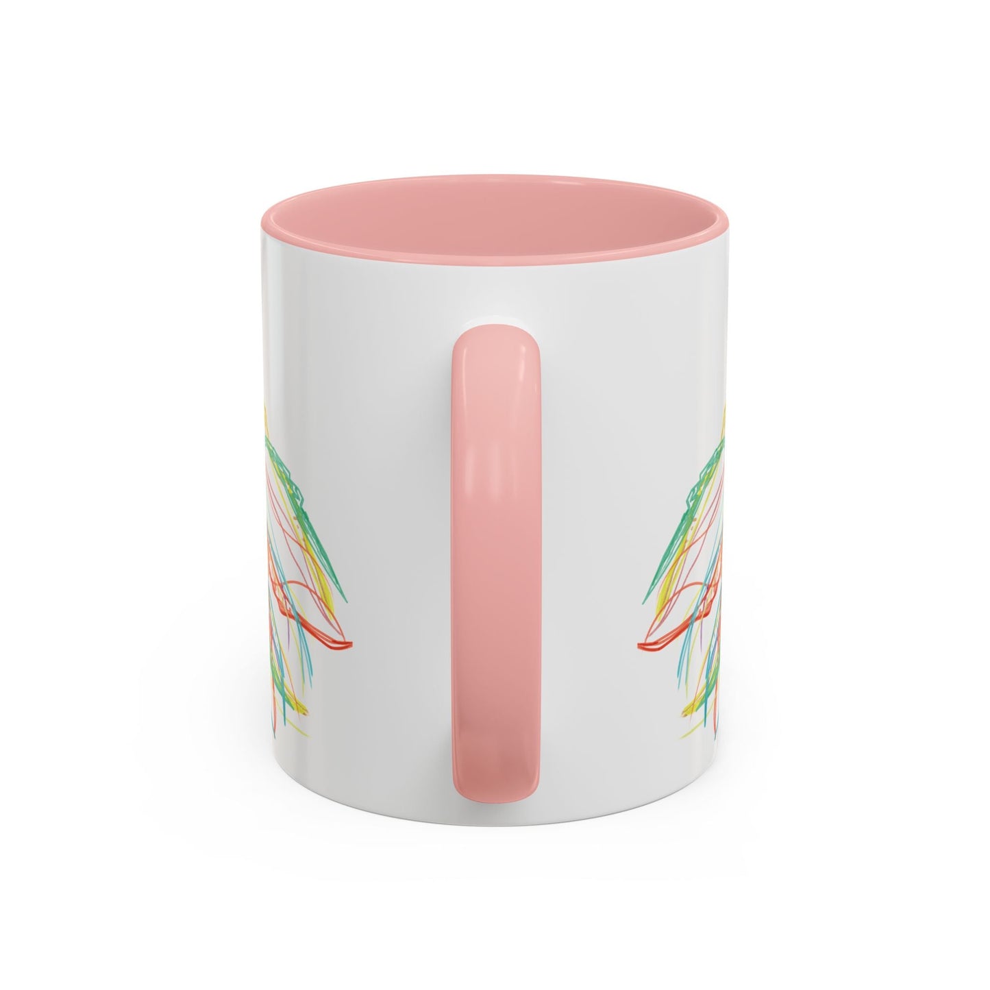 Colorful Jellyfish Accent Coffee Mug - Perfect for Ocean Lovers - Blue Cava