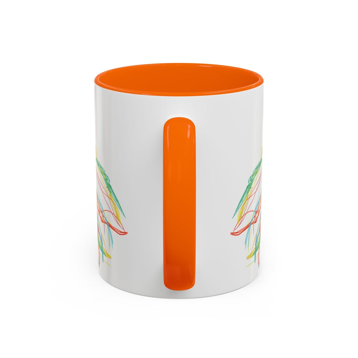 Colorful Jellyfish Accent Coffee Mug - Perfect for Ocean Lovers - Blue Cava