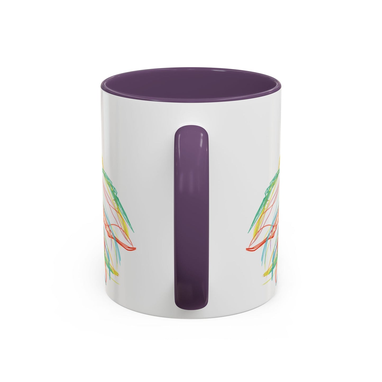 Colorful Jellyfish Accent Coffee Mug - Perfect for Ocean Lovers - Blue Cava