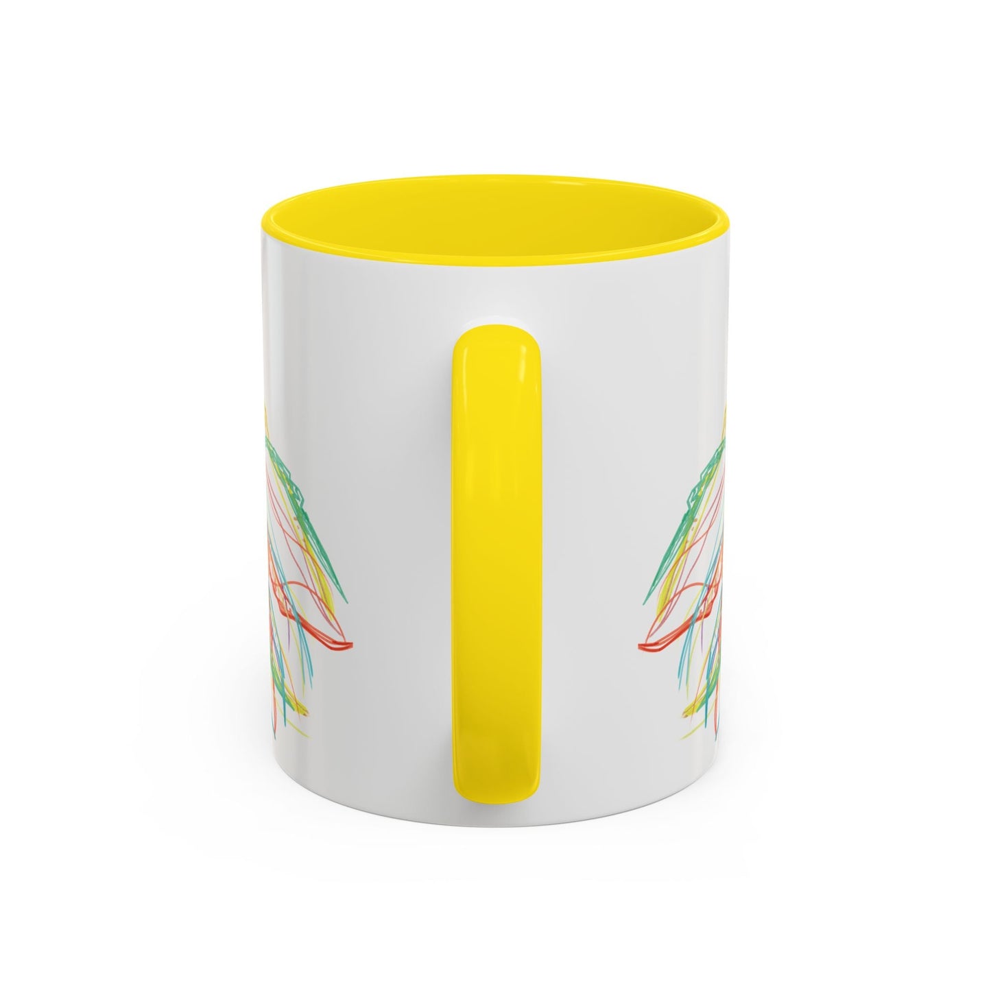Colorful Jellyfish Accent Coffee Mug - Perfect for Ocean Lovers - Blue Cava