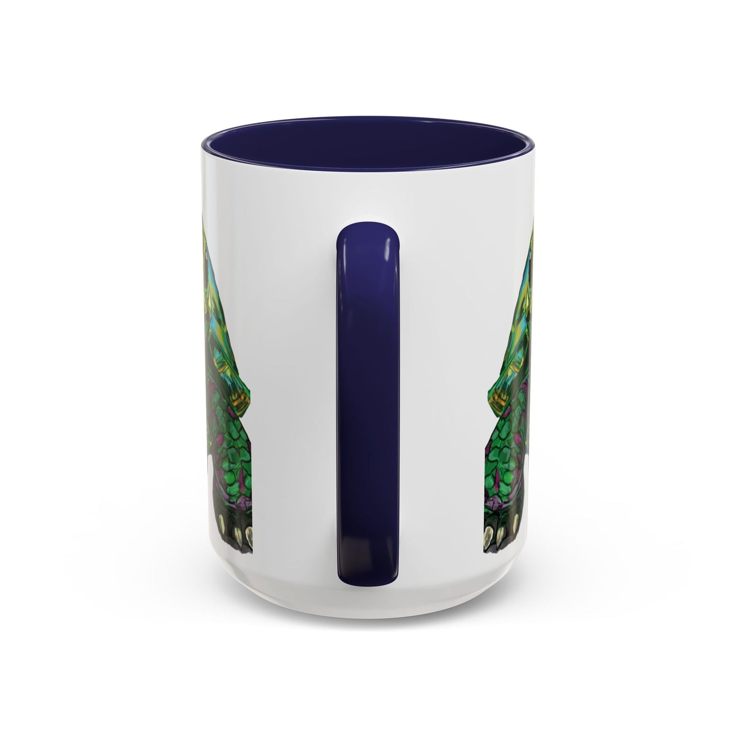 Colorful Sea Turtle Accent Coffee Mug - Unique 11oz & 15oz - Blue Cava