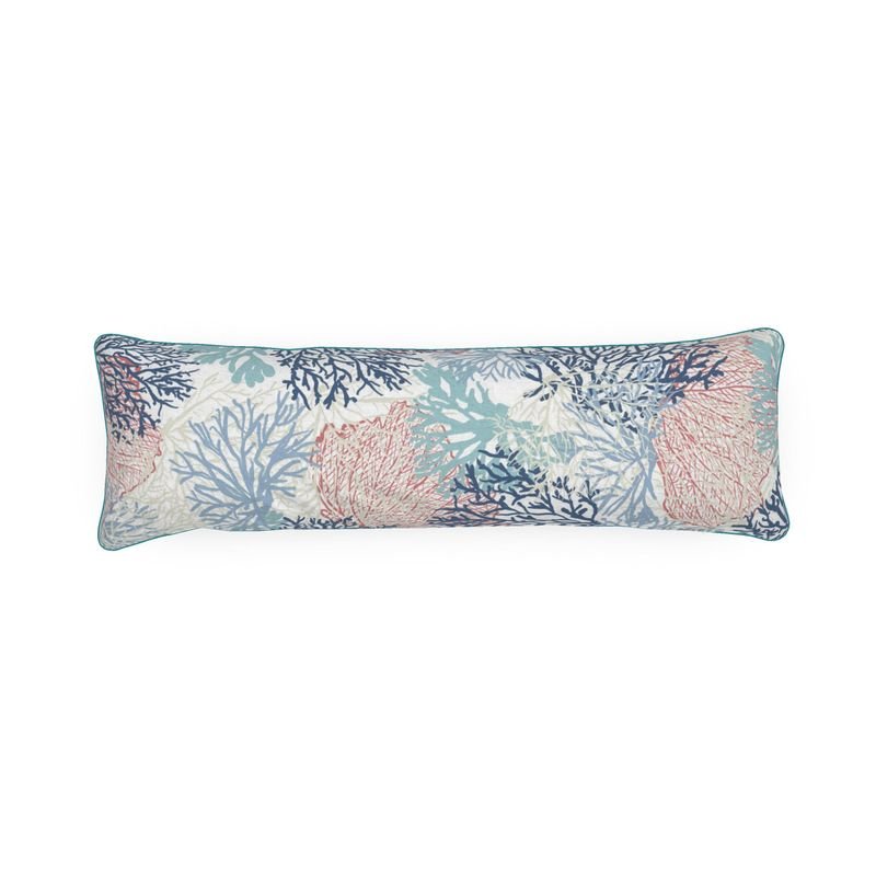 Coral Bolster Pillow - Blue Cava