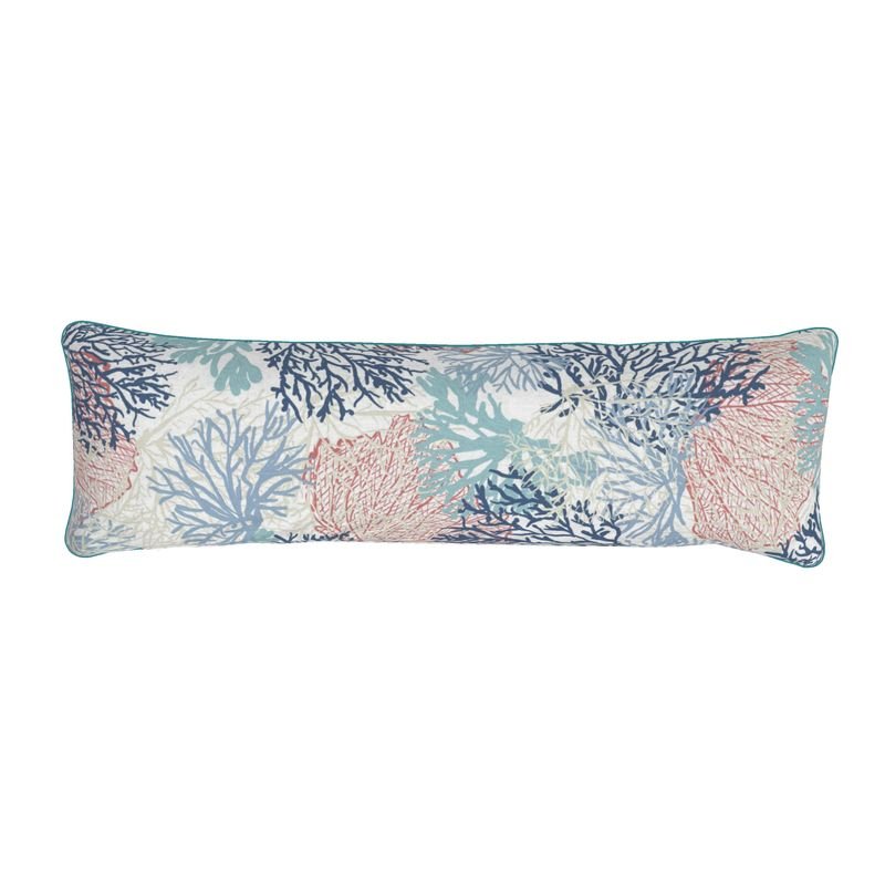 Coral Bolster Pillow - Blue Cava