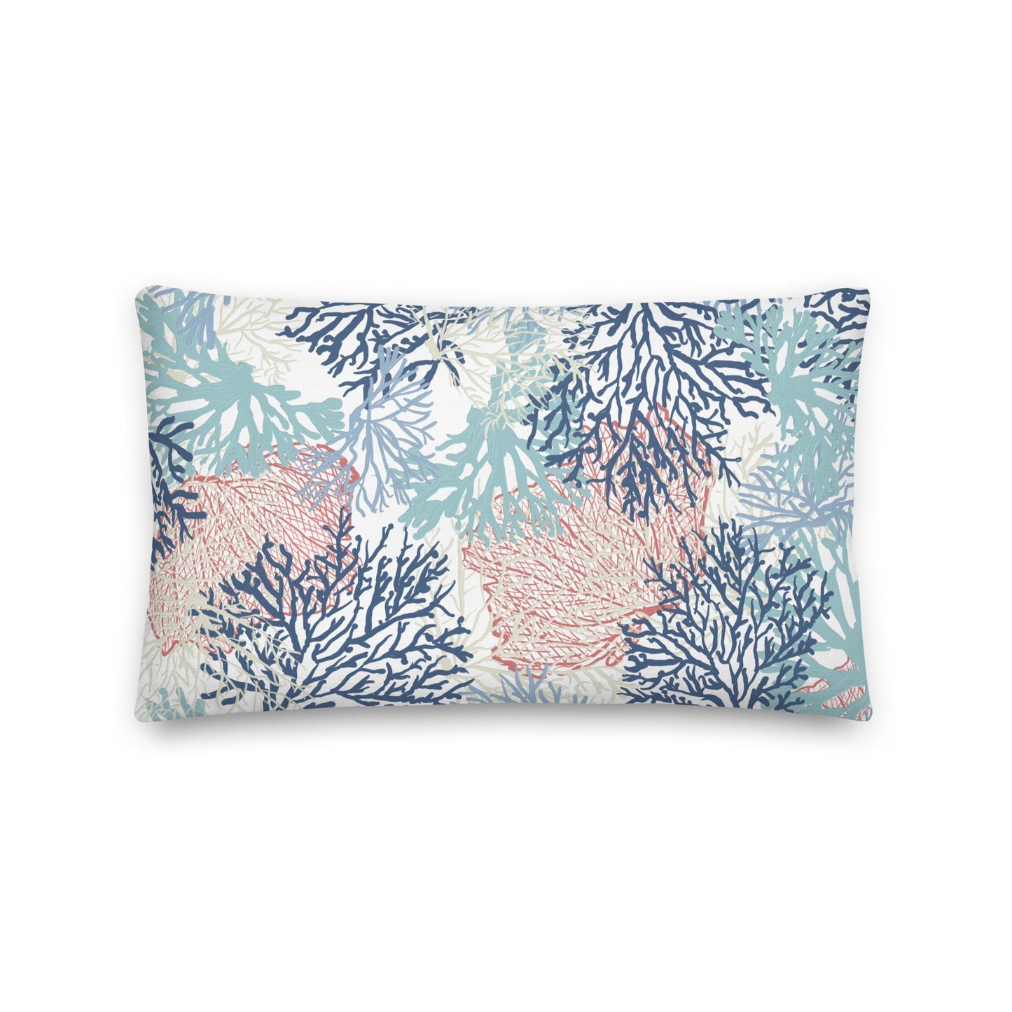 Coral Premium Pillow With Insert - Blue Cava