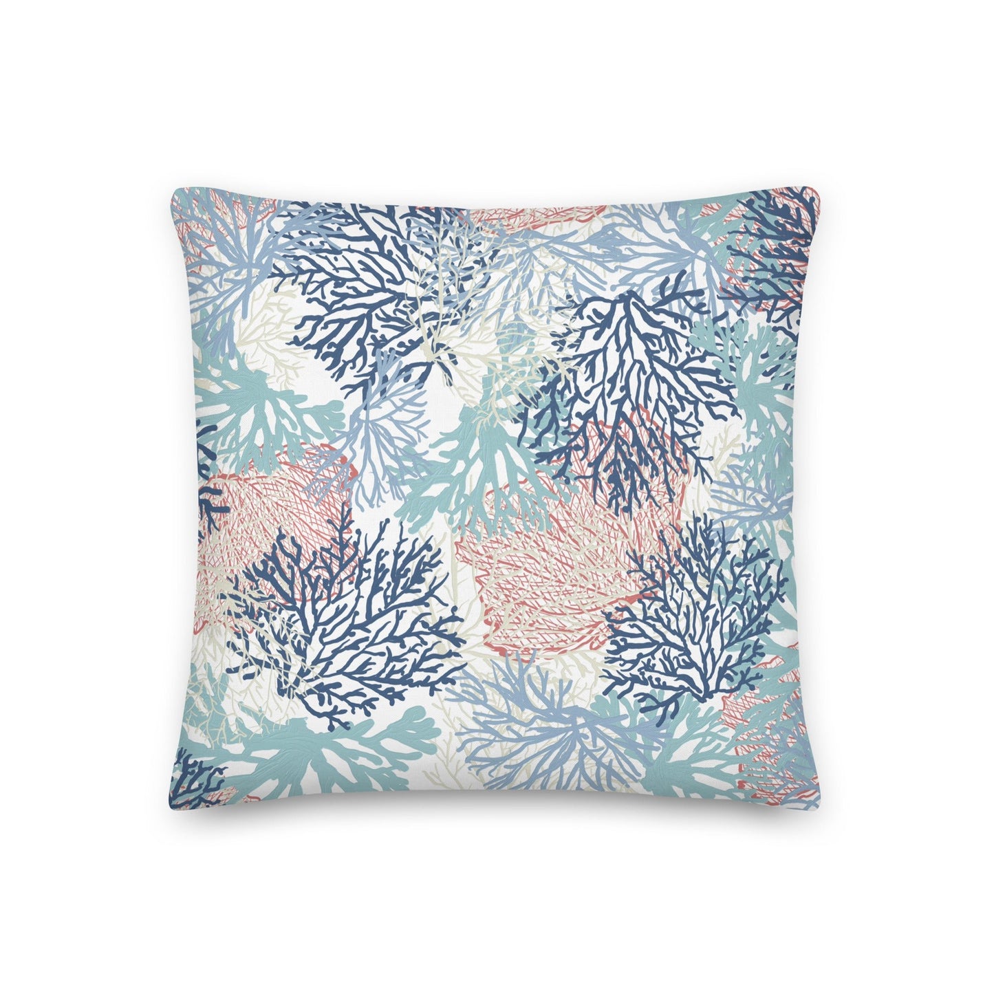Coral Premium Pillow With Insert - Blue Cava