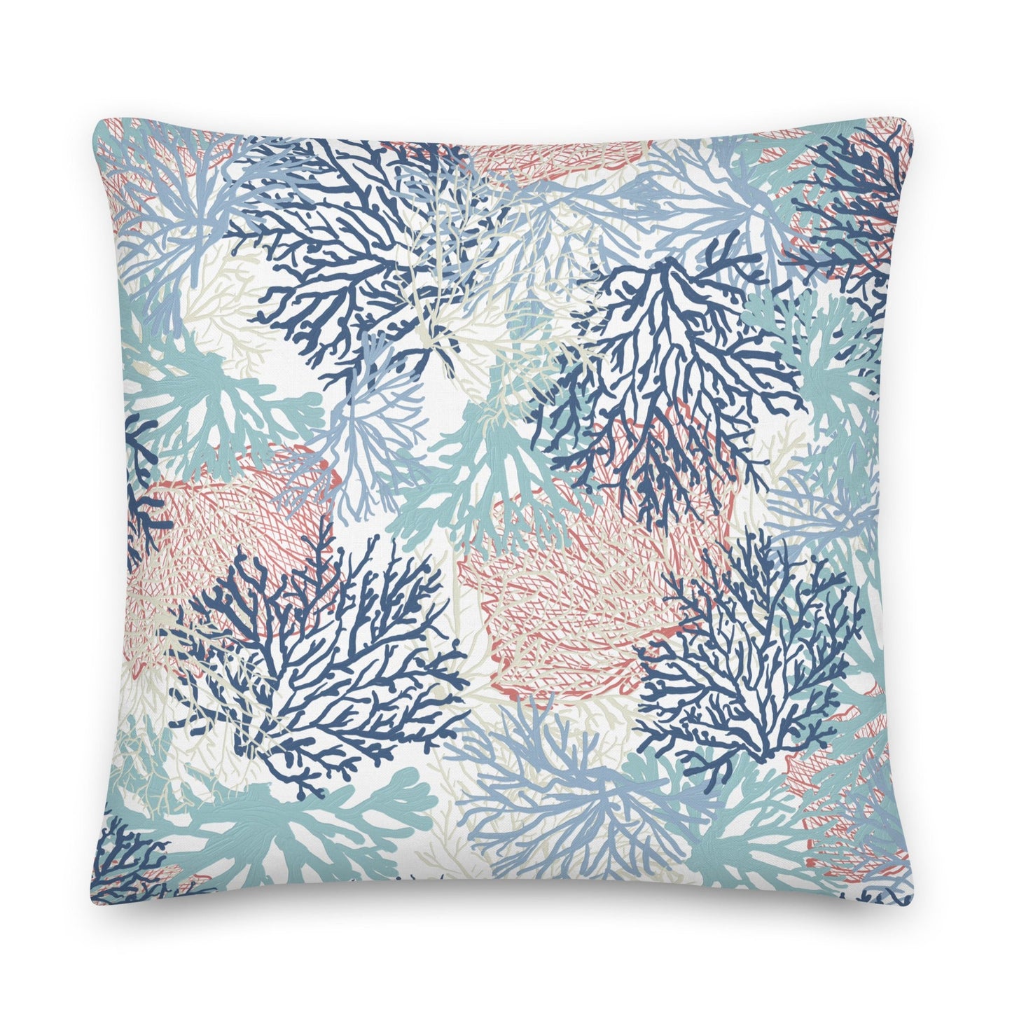 Coral Premium Pillow With Insert - Blue Cava