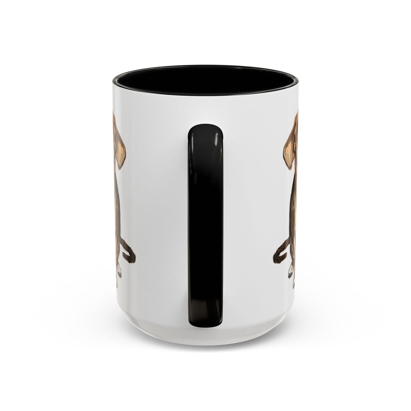 Curious Dog Two Tone Ceramic Mug - 11 oz & 15 oz - Blue Cava