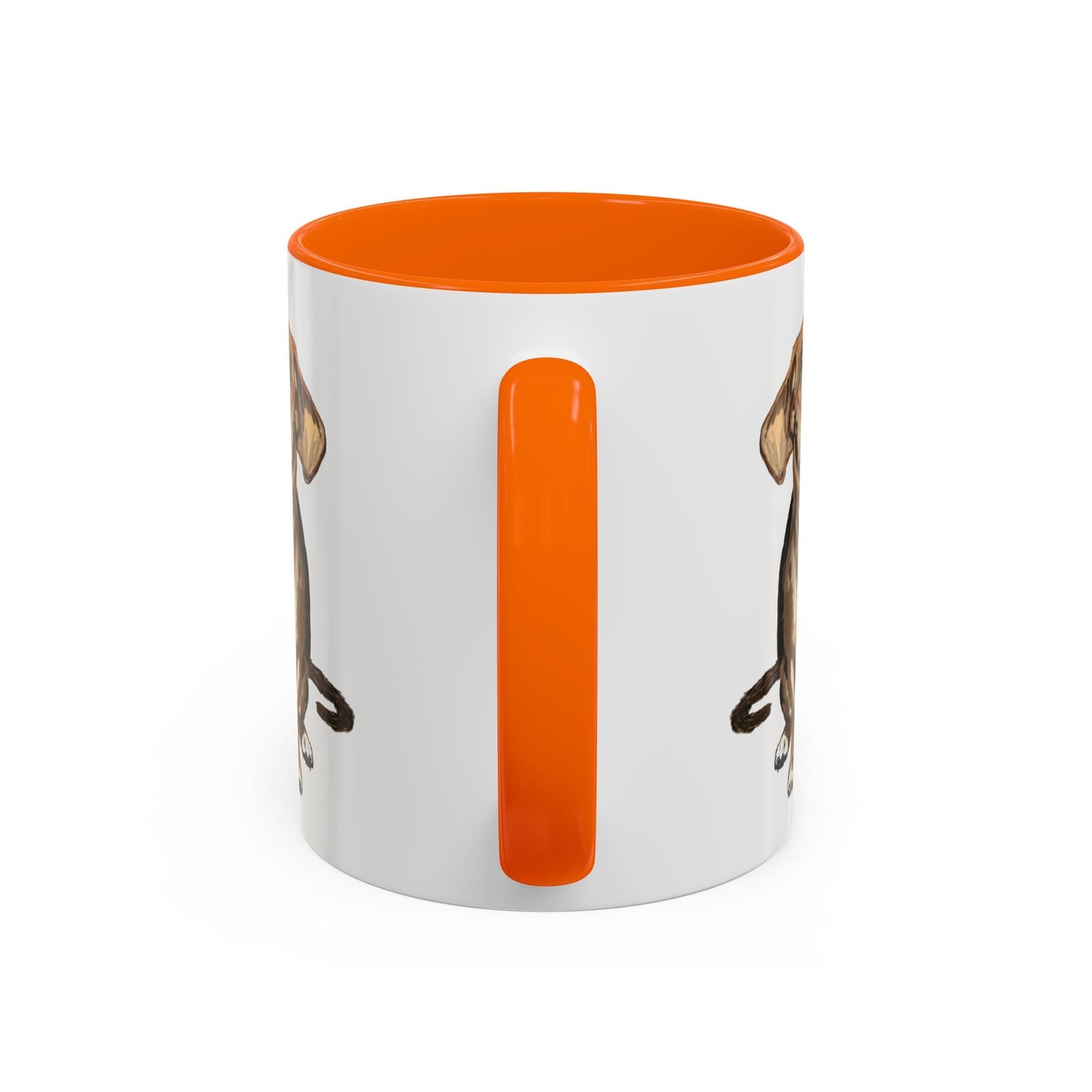 Curious Dog Two Tone Ceramic Mug - 11 oz & 15 oz - Blue Cava