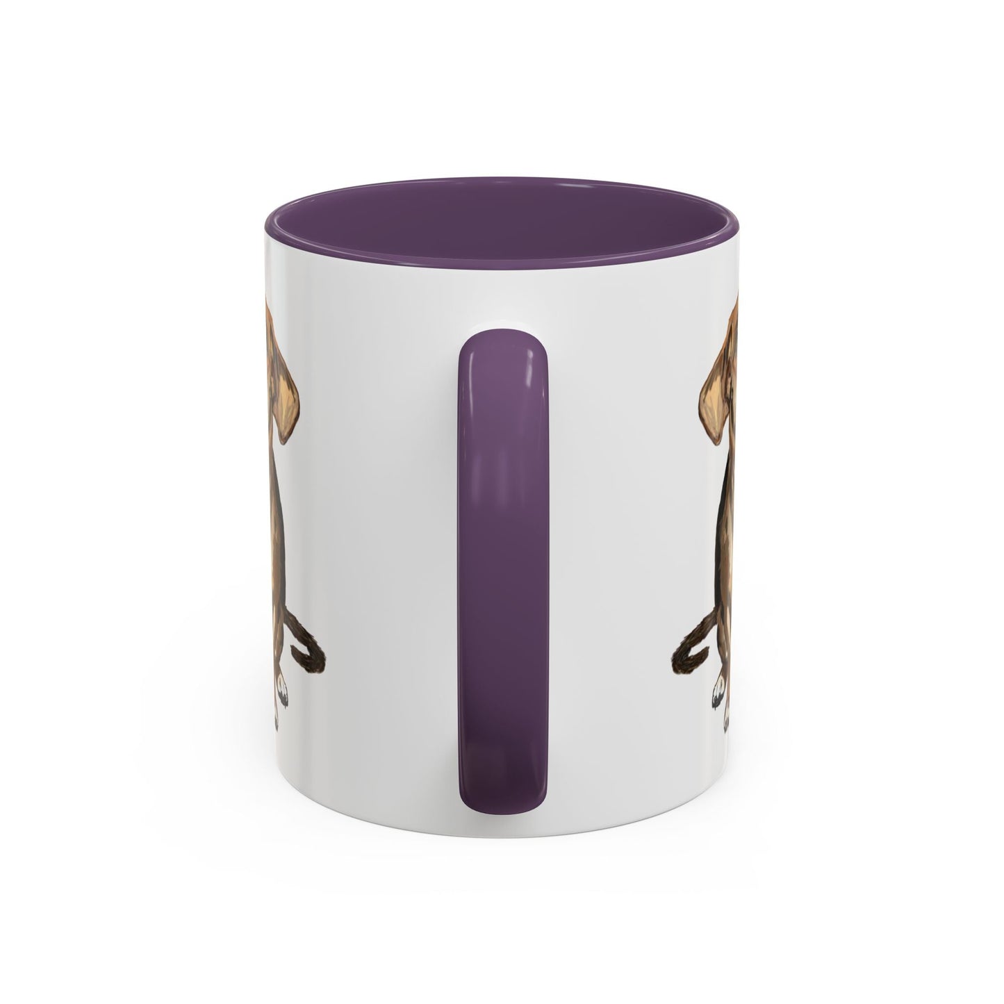 Curious Dog Two Tone Ceramic Mug - 11 oz & 15 oz - Blue Cava