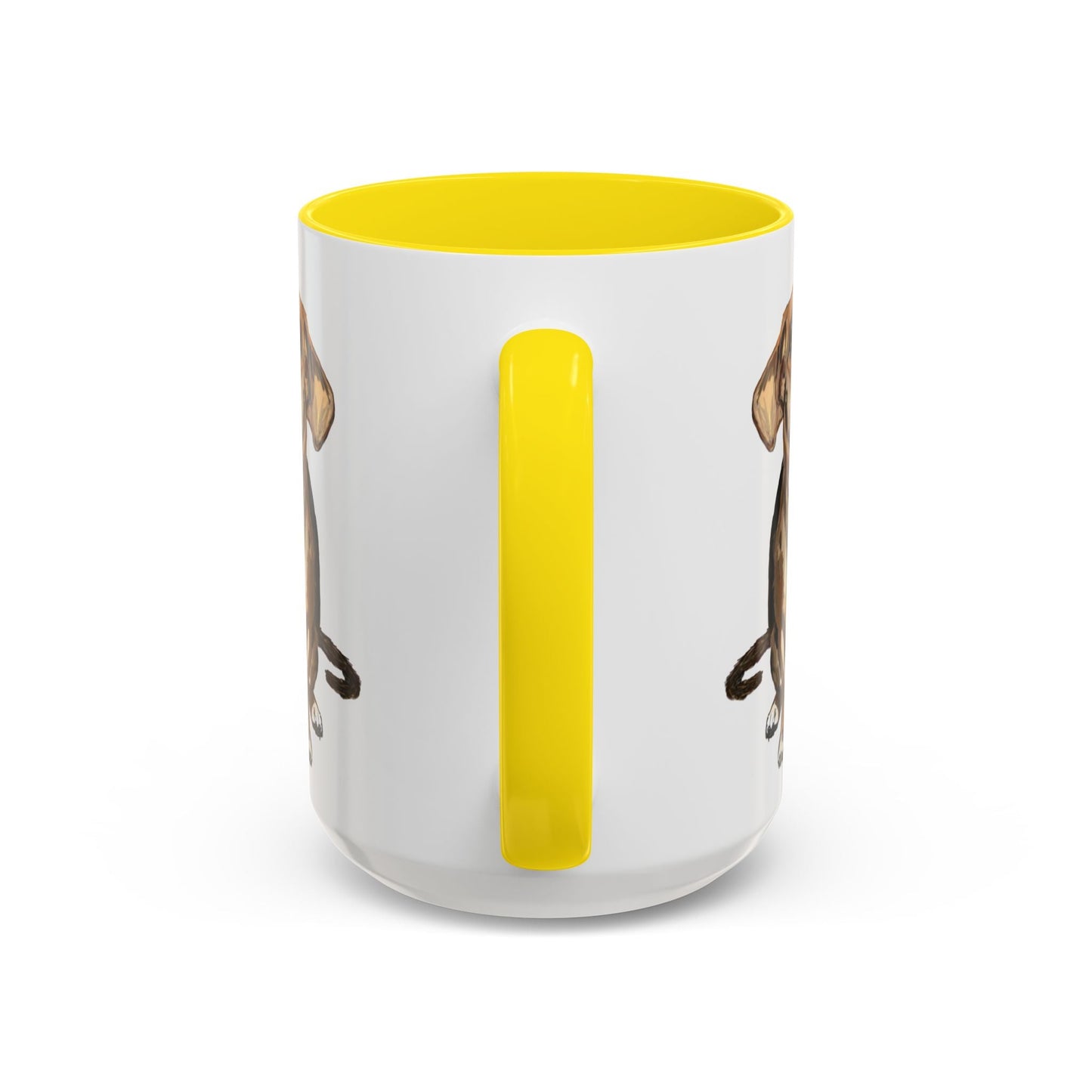 Curious Dog Two Tone Ceramic Mug - 11 oz & 15 oz - Blue Cava