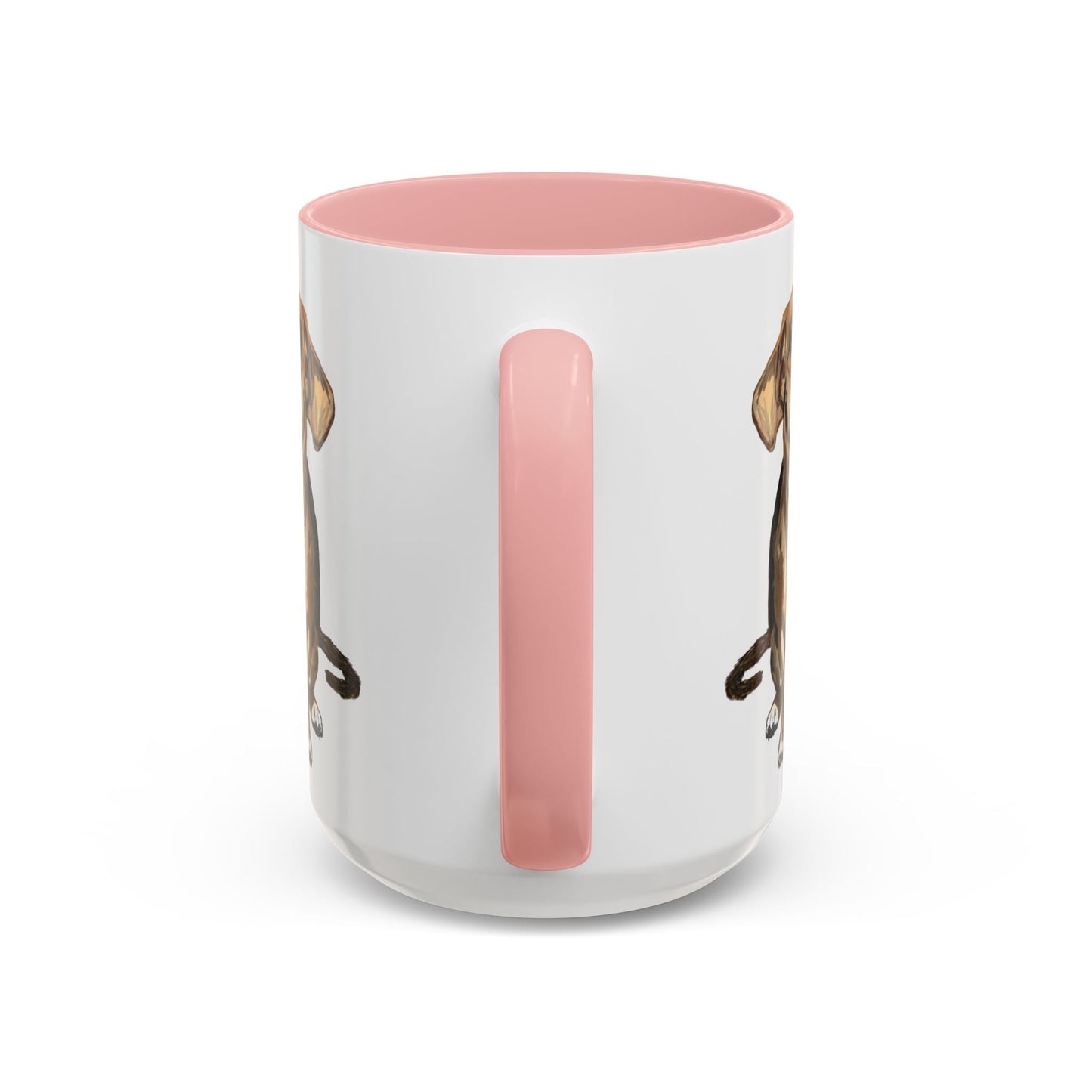 Curious Dog Two Tone Ceramic Mug - 11 oz & 15 oz - Blue Cava