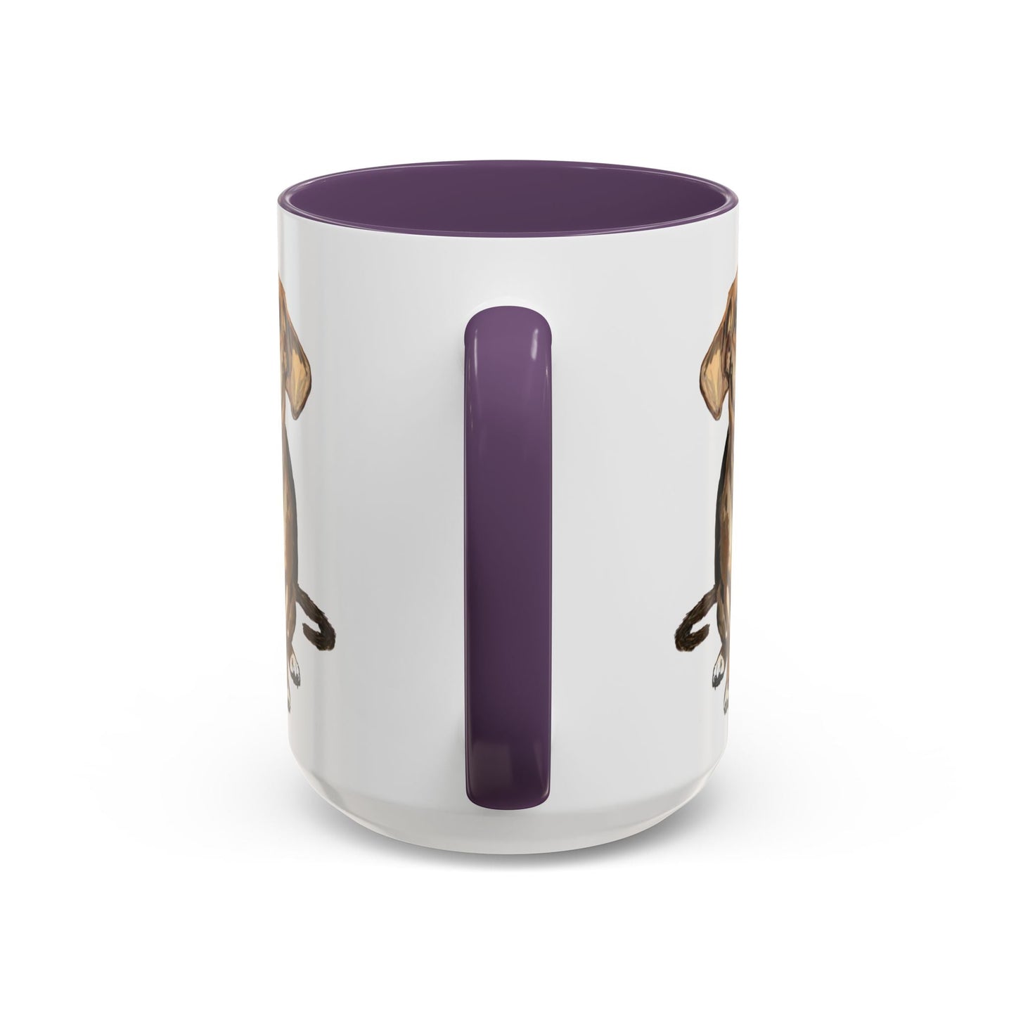 Curious Dog Two Tone Ceramic Mug - 11 oz & 15 oz - Blue Cava