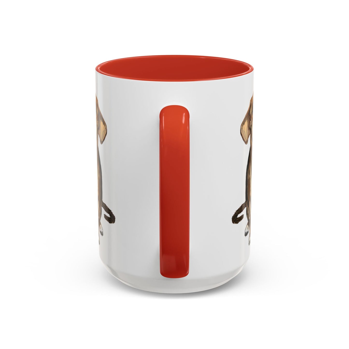 Curious Dog Two Tone Ceramic Mug - 11 oz & 15 oz - Blue Cava