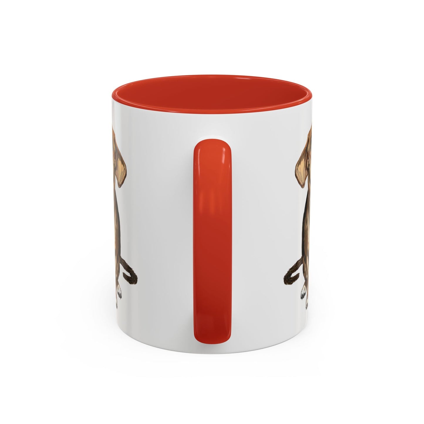 Curious Dog Two Tone Ceramic Mug - 11 oz & 15 oz - Blue Cava