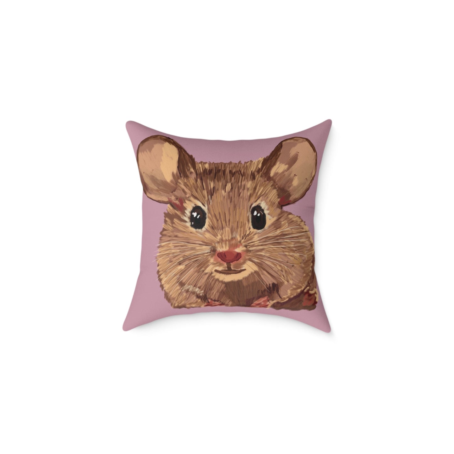 Cute Mouse Square Pillow | Adorable Animal Decor, 16”, 18”, 20” 24” 26” - Blue Cava