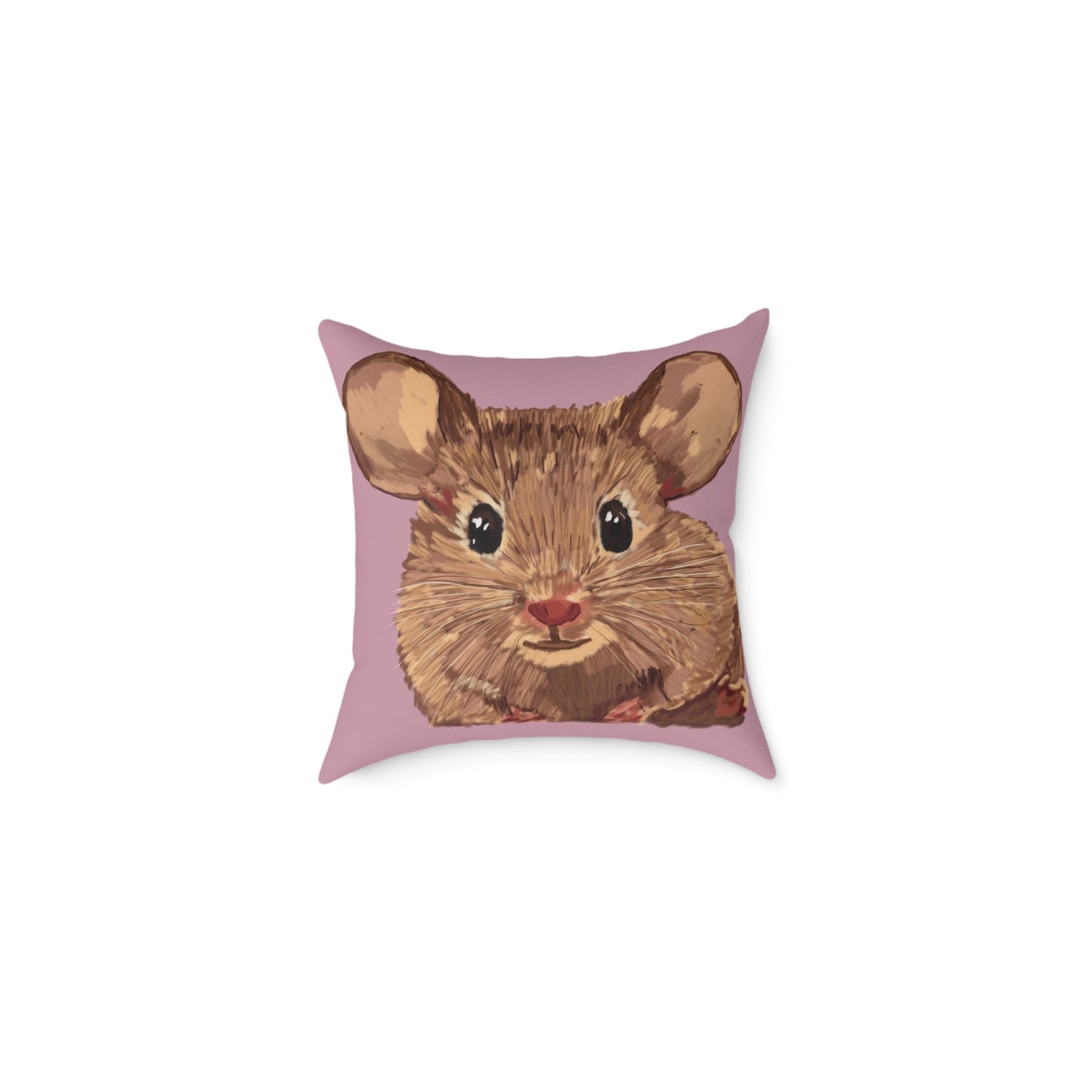 Cute Mouse Square Pillow | Adorable Animal Decor, 16”, 18”, 20” 24” 26” - Blue Cava